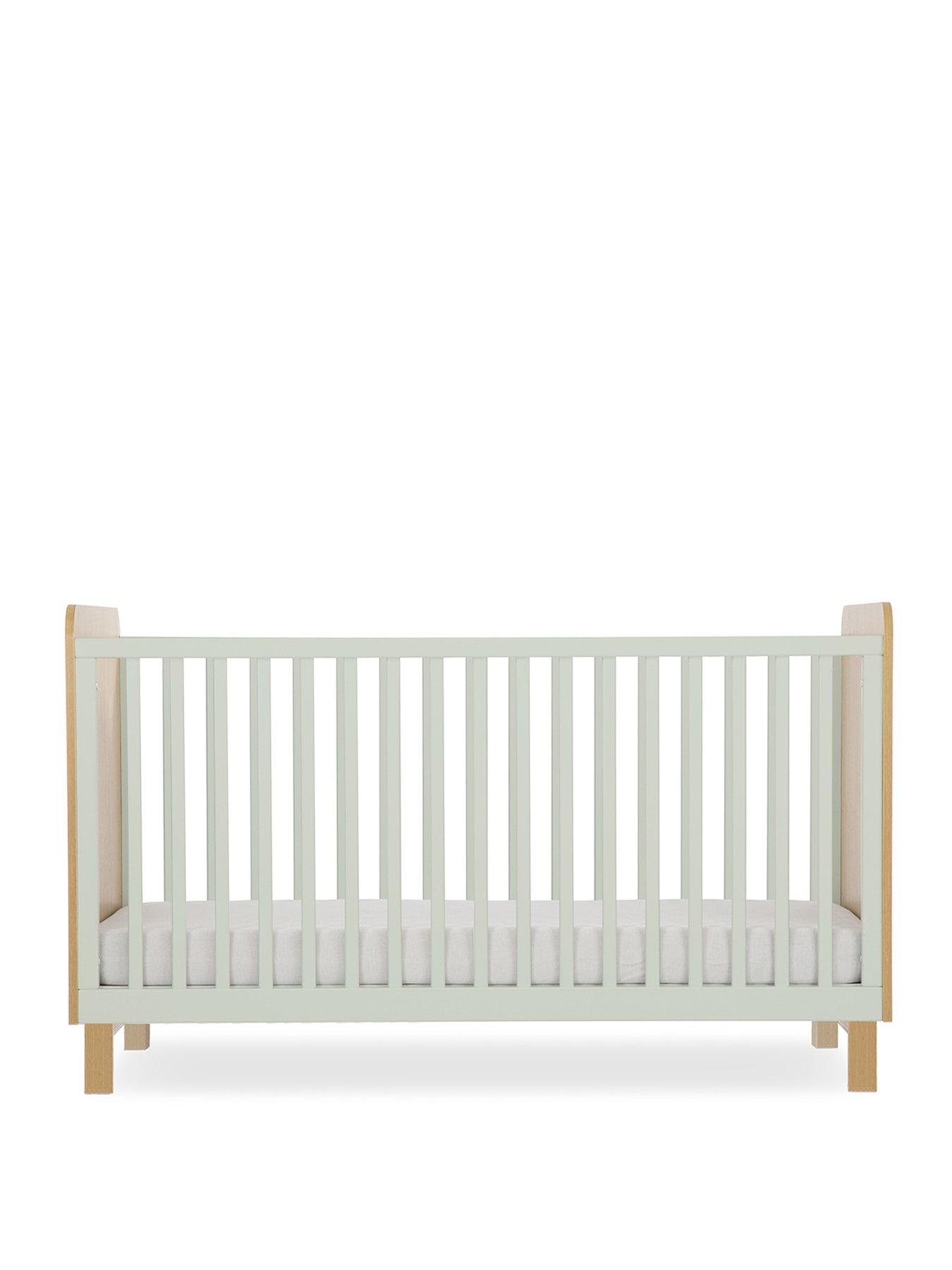 Image 2 of 4 of CuddleCo Remi Cot Bed Oak/Green