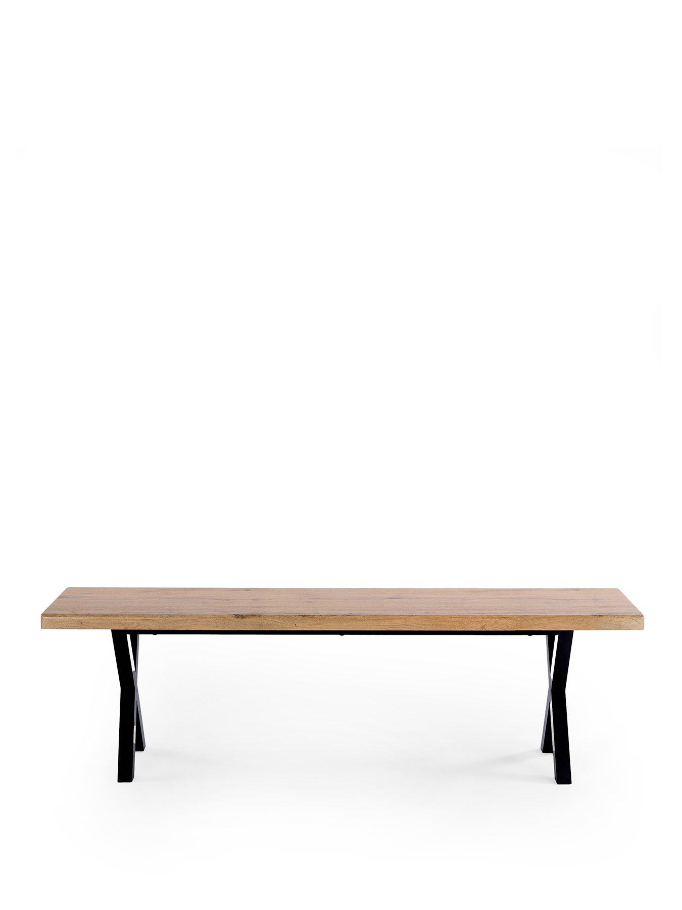 Image 2 of 6 of The Very Collection Mathers Dining Bench - Oak/Black