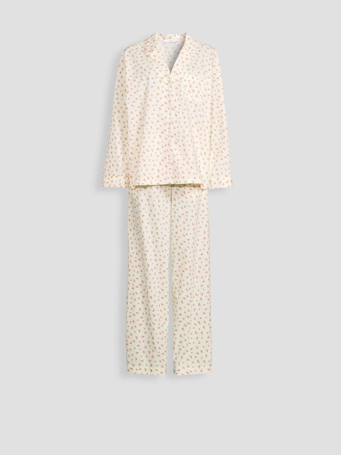 Image 6 of 6 of Michelle Keegan Ditsy Print Revere Cotton&nbsp;Pyjamas - Print