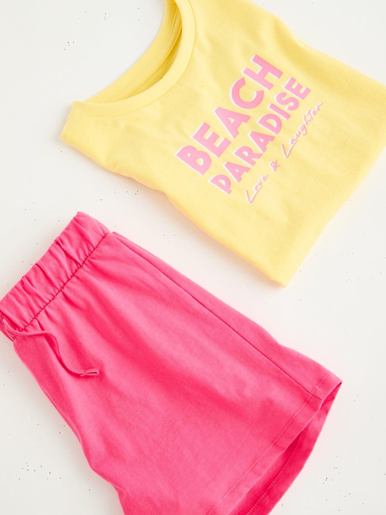 Image 4 of 4 of The Very Collection Girls Shorts And T-shirt Outfit - Print