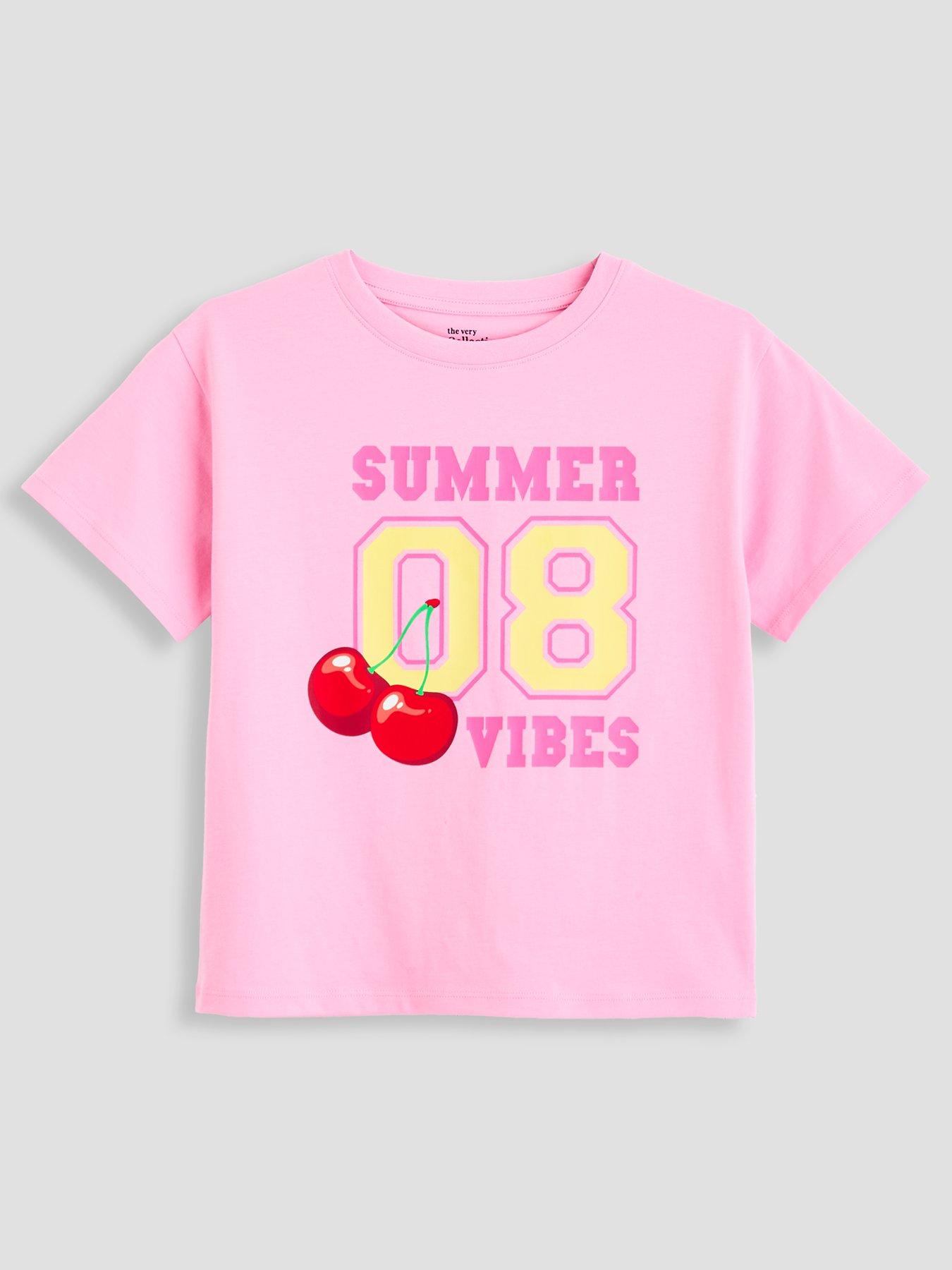 the-very-collection-girls-oversized-cherry-slogan-t-shirt-print