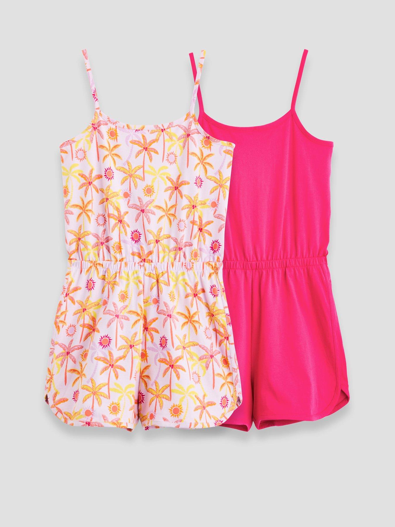 the-very-collection-girls-2-pack-playsuits-multi