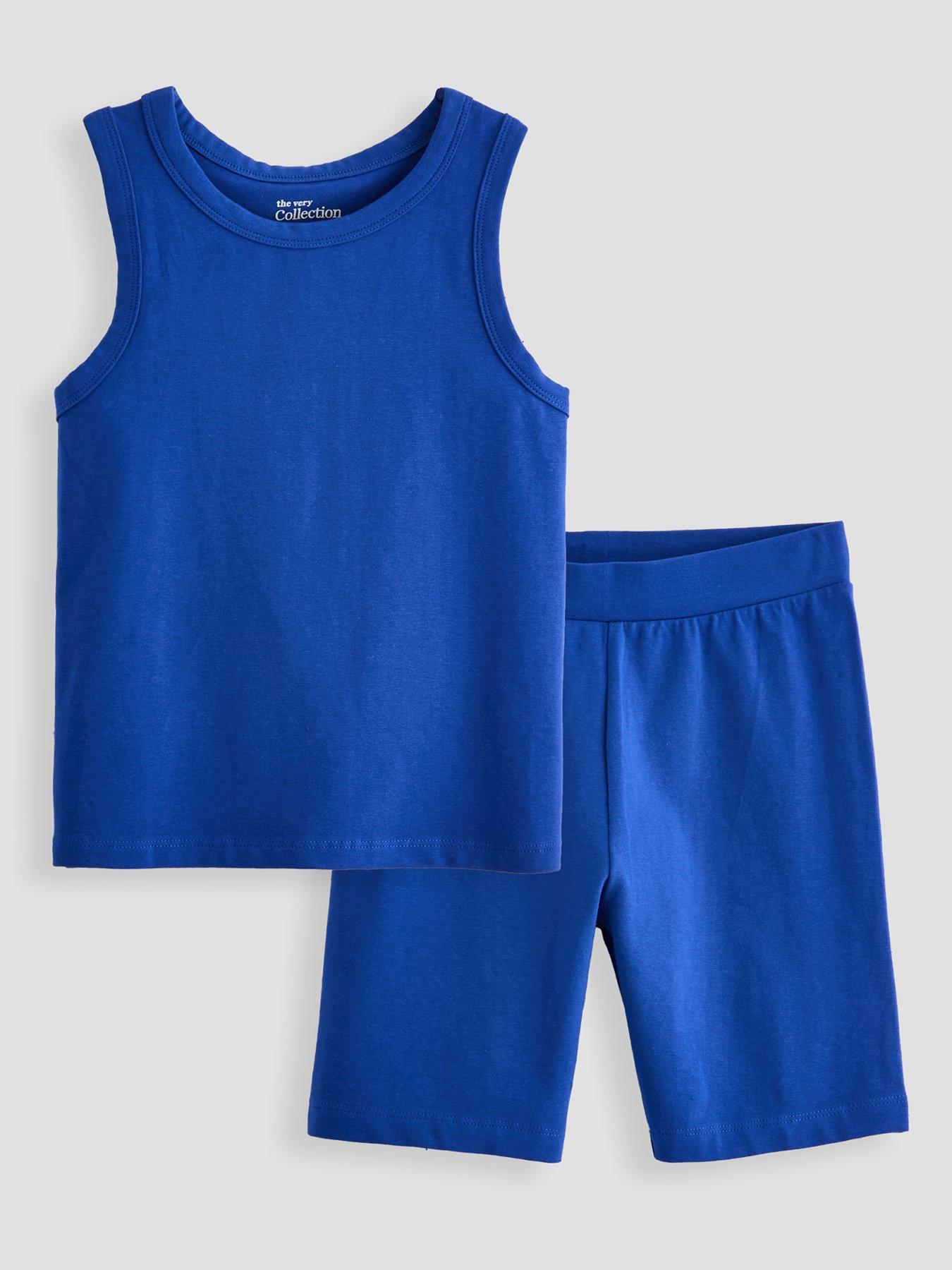the-very-collection-girls-cotton-cycling-short-set-blue