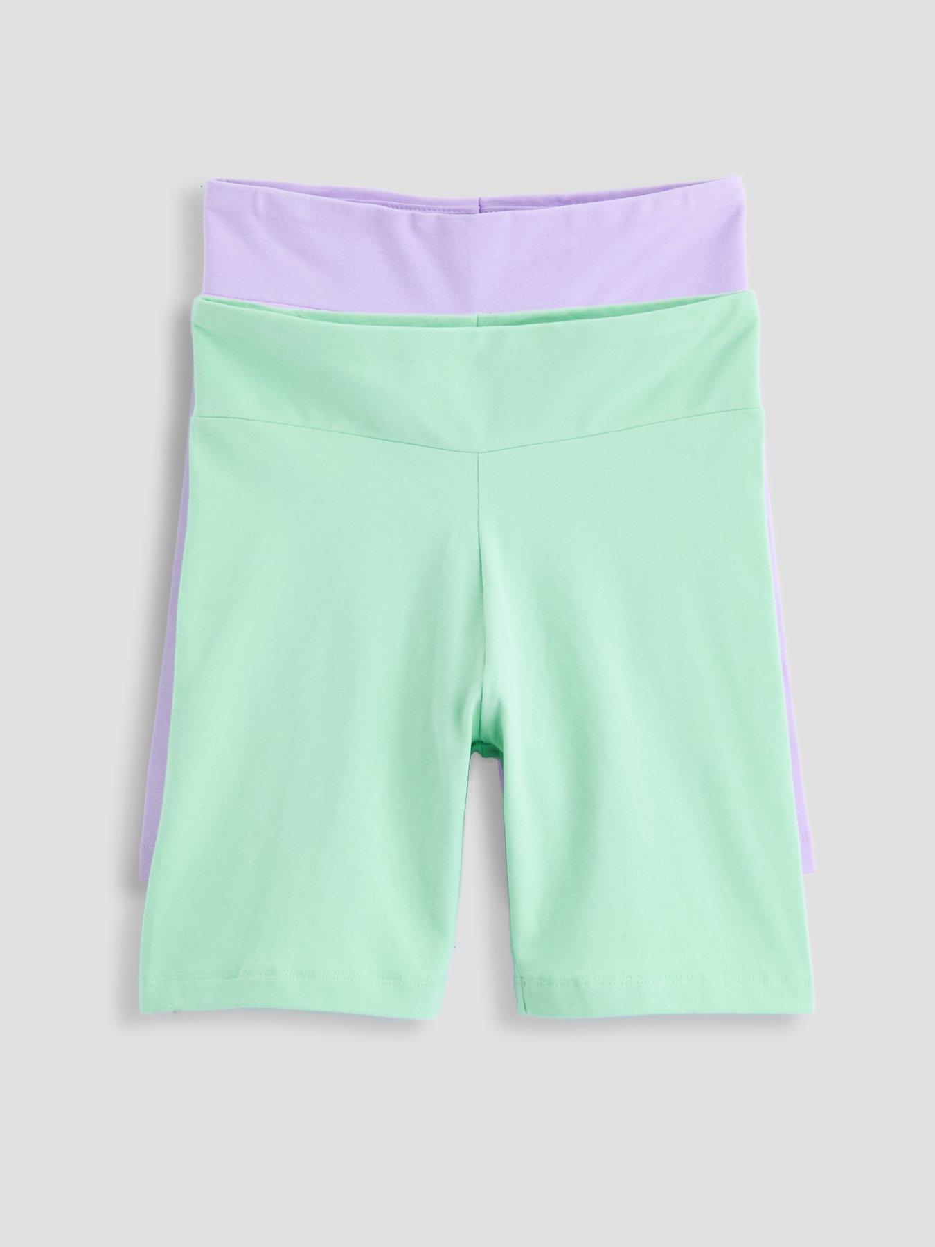 the-very-collection-girls-2-pack-deep-waistband-cycling-shorts-multi