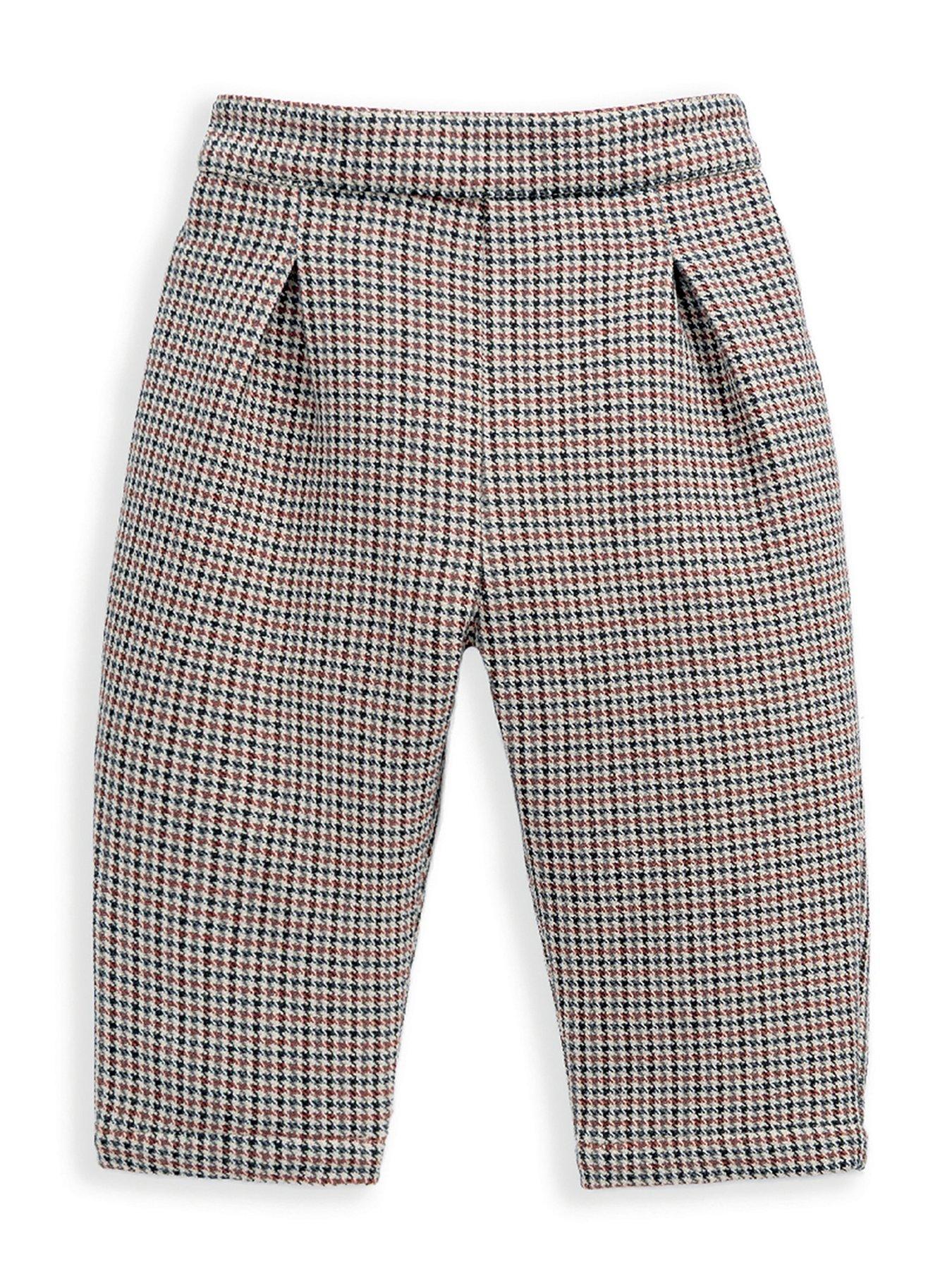 Image 3 of 3 of Mamas & Papas Baby Boys Smart Check Trousers - Grey