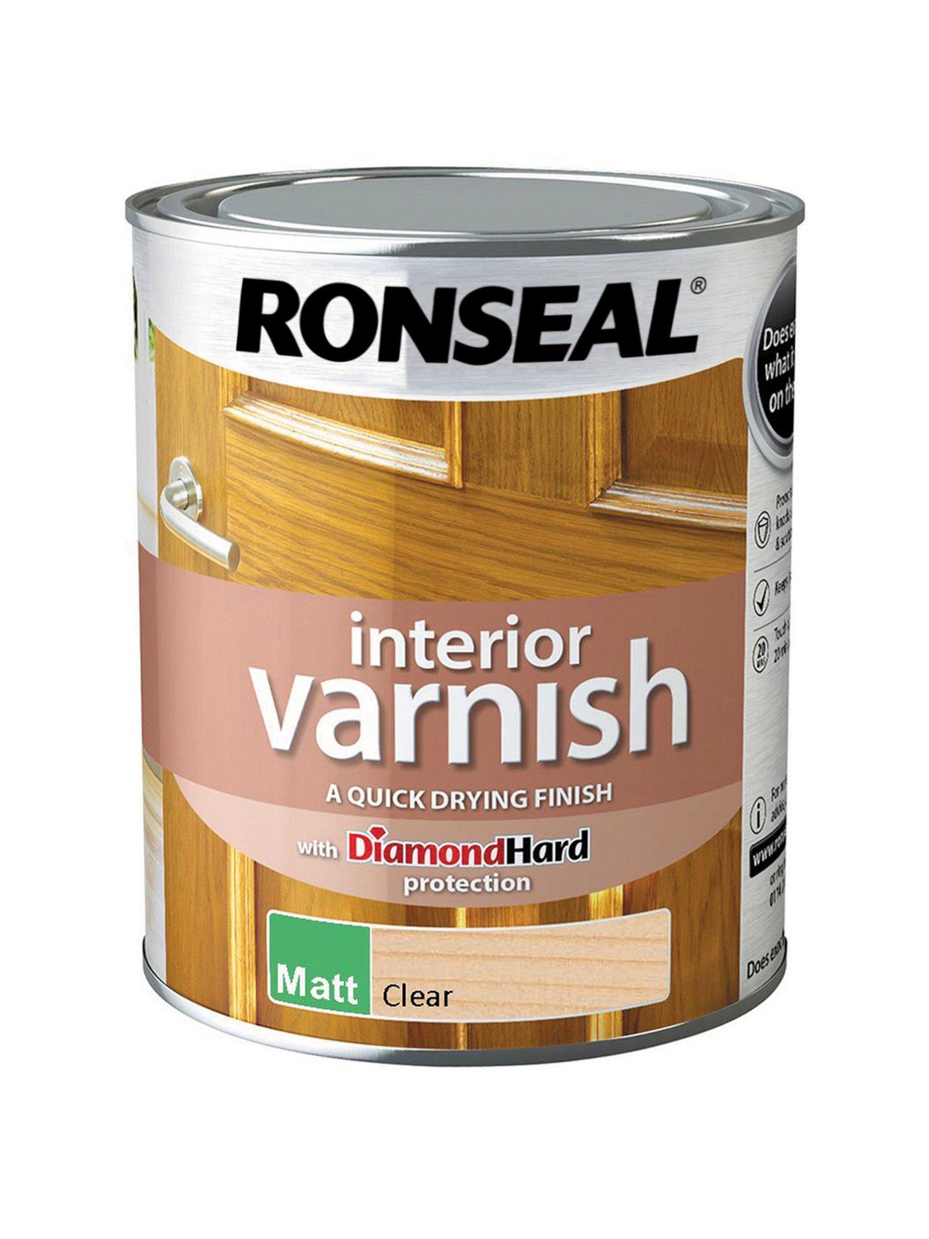 Image 1 of 2 of Ronseal Interior Varnish Quick Dry Matt Clear 750ml