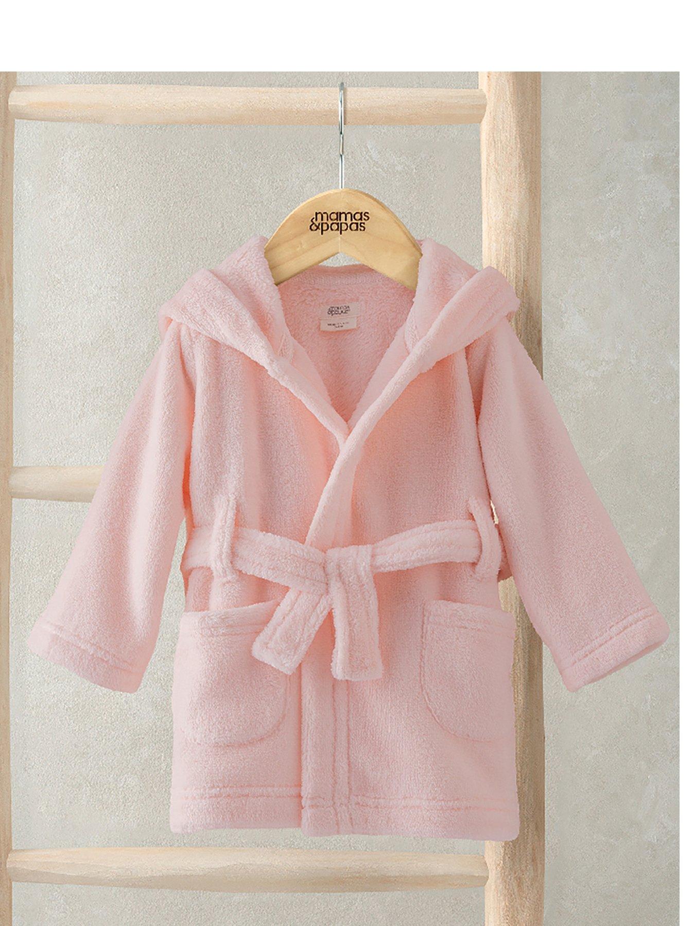 Mamas & Papas Baby Girls Bunny Dressing Gown - Pink