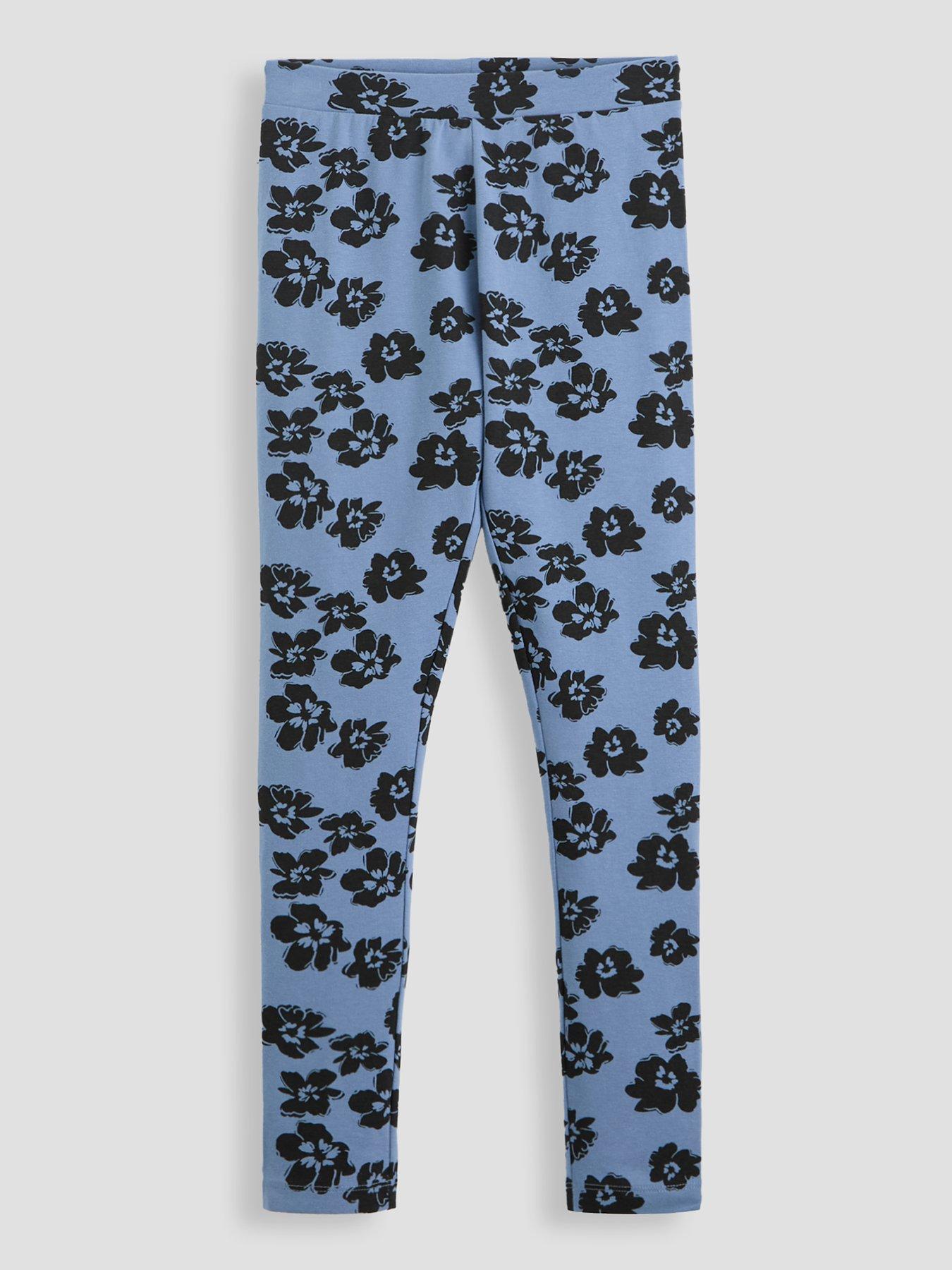 Image 3 of 5 of The Very Collection Girls 3 Pack Floral Legging