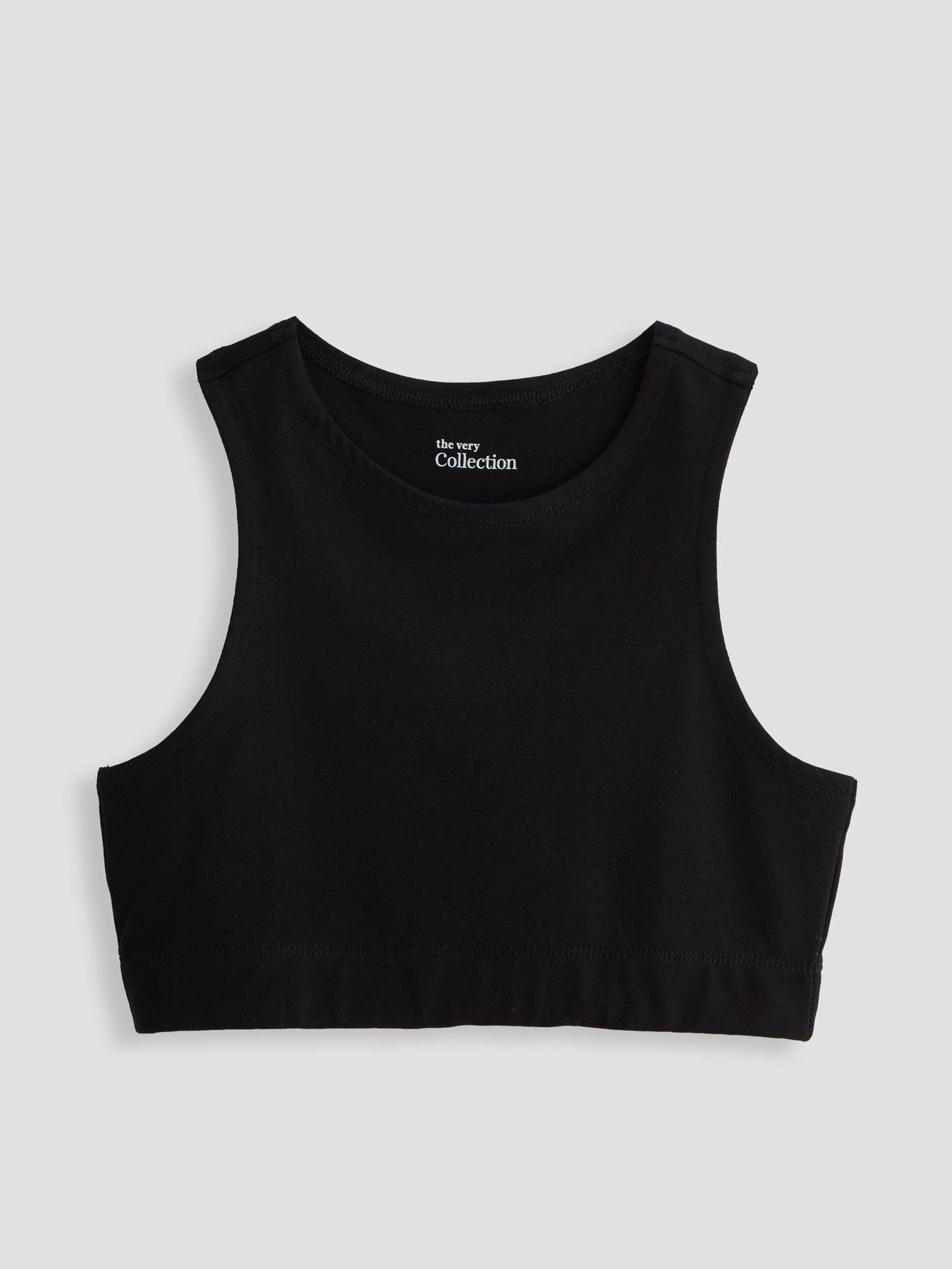 Image 4 of 5 of The Very Collection Girls Cotton Crop Tops - Multi