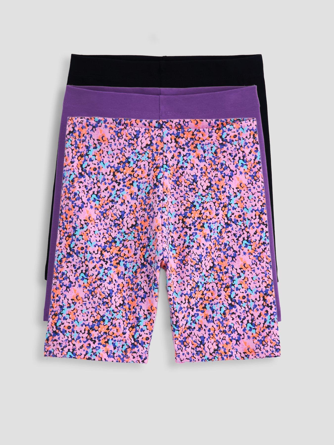 Image 1 of 5 of The Very Collection Girls 3 Pack Cycling Short - Multi