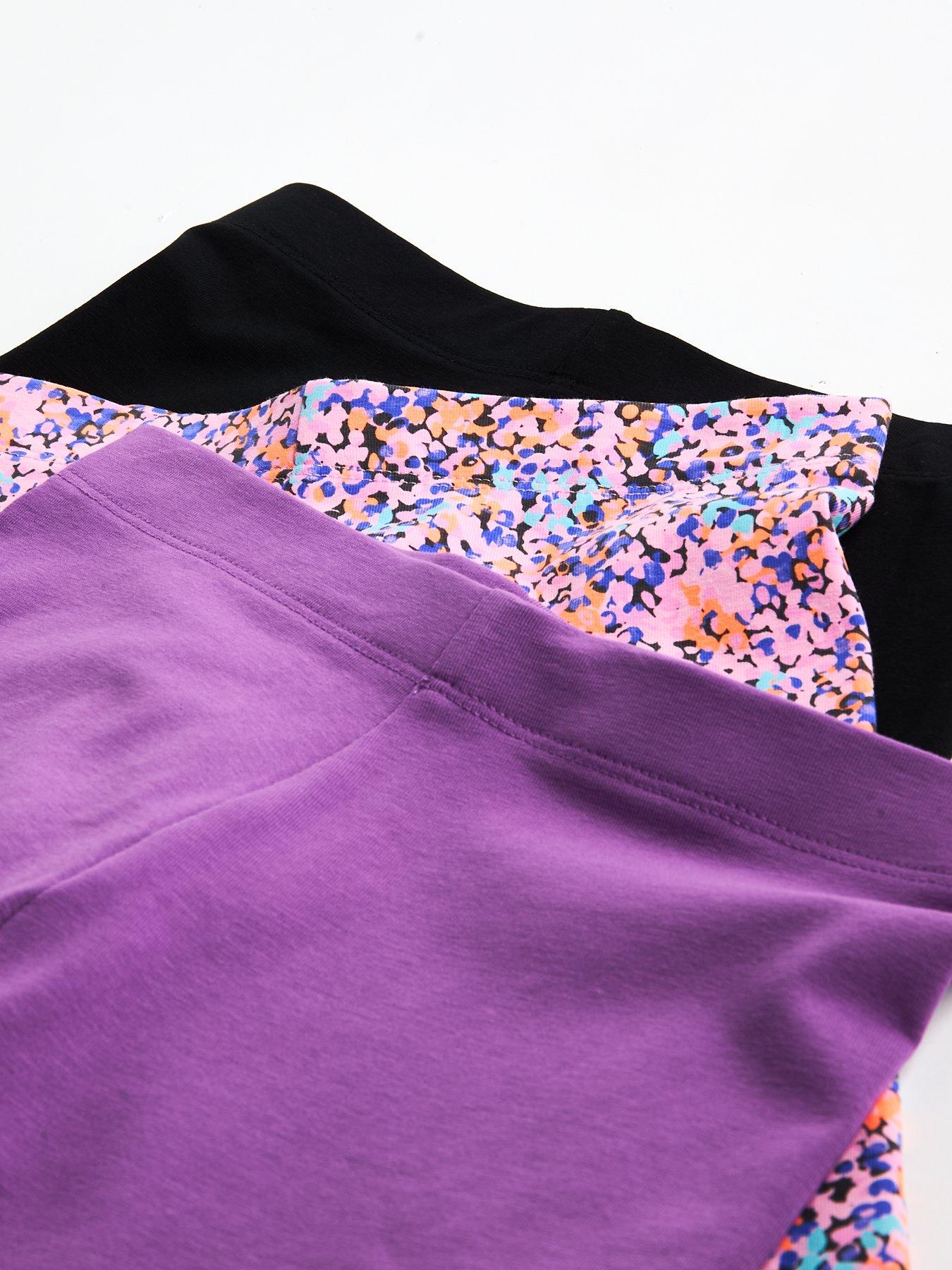 Image 5 of 5 of The Very Collection Girls 3 Pack Cycling Short - Multi