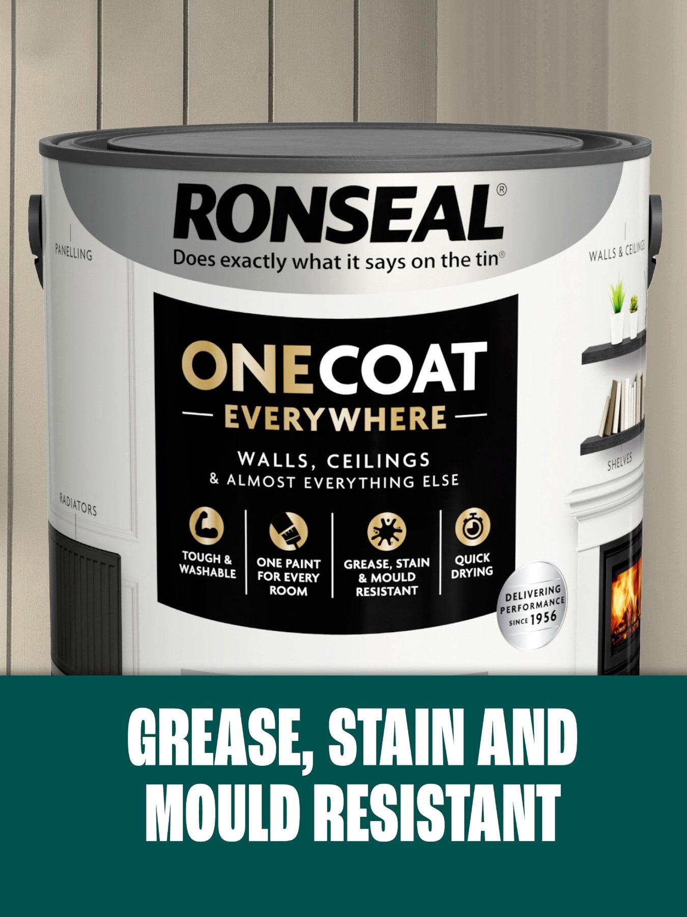 Image 4 of 7 of Ronseal One Coat Everywhere Interior Paint Almond Matt 2.5 Litre