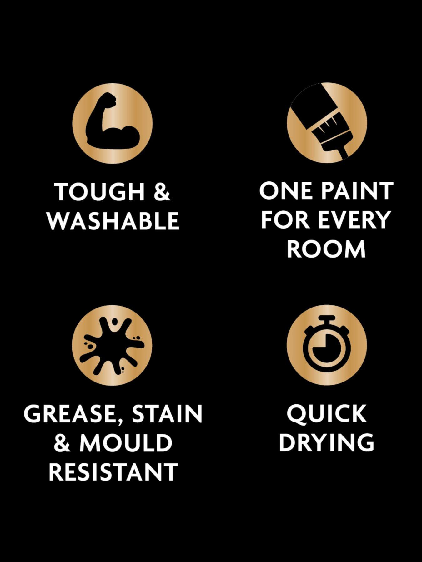 Image 6 of 7 of Ronseal One Coat Everywhere Interior Paint Almond Matt 2.5 Litre