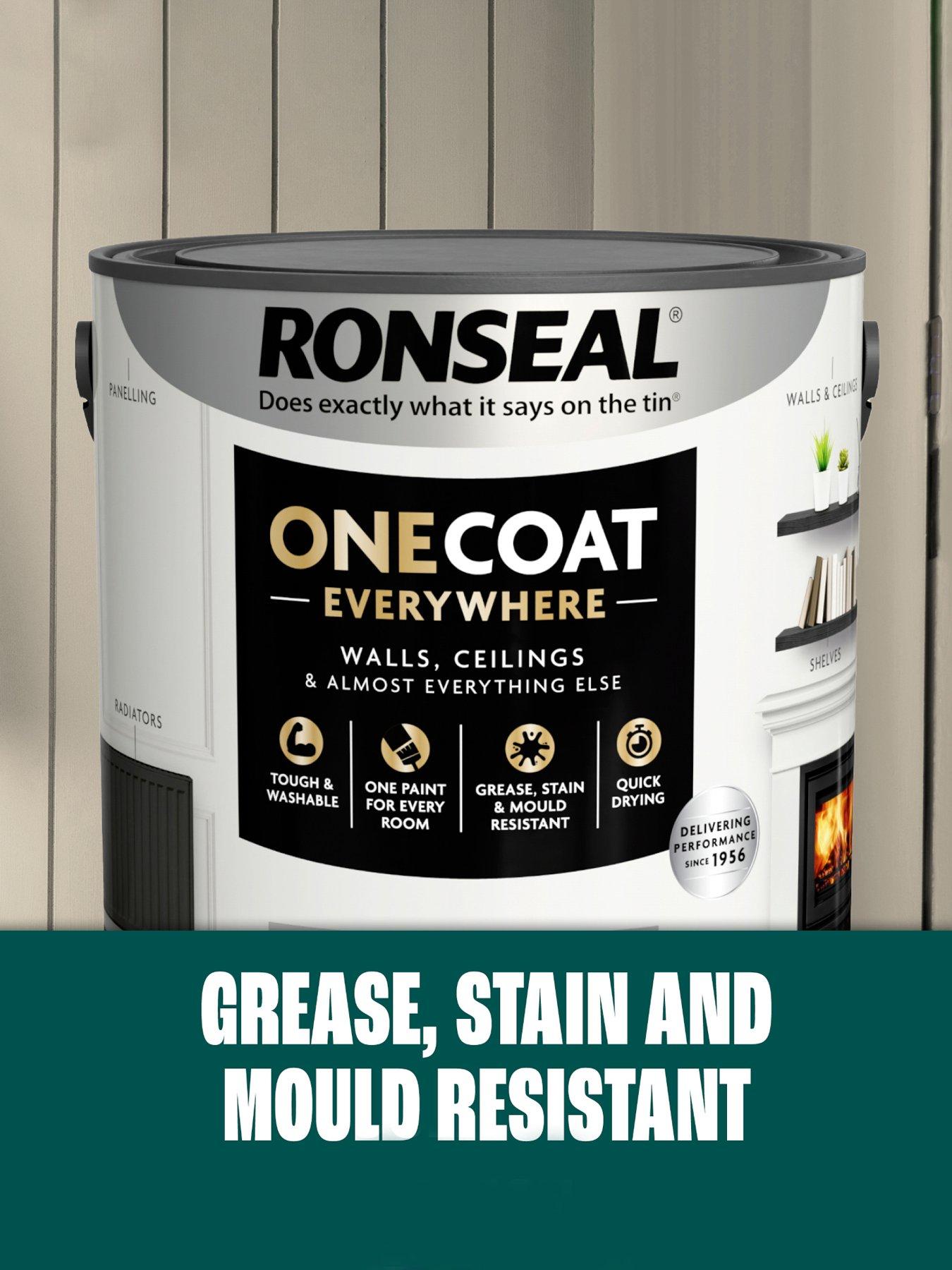 Image 4 of 7 of Ronseal One Coat Everywhere Interior Paint Olive Matt 2.5 Litre