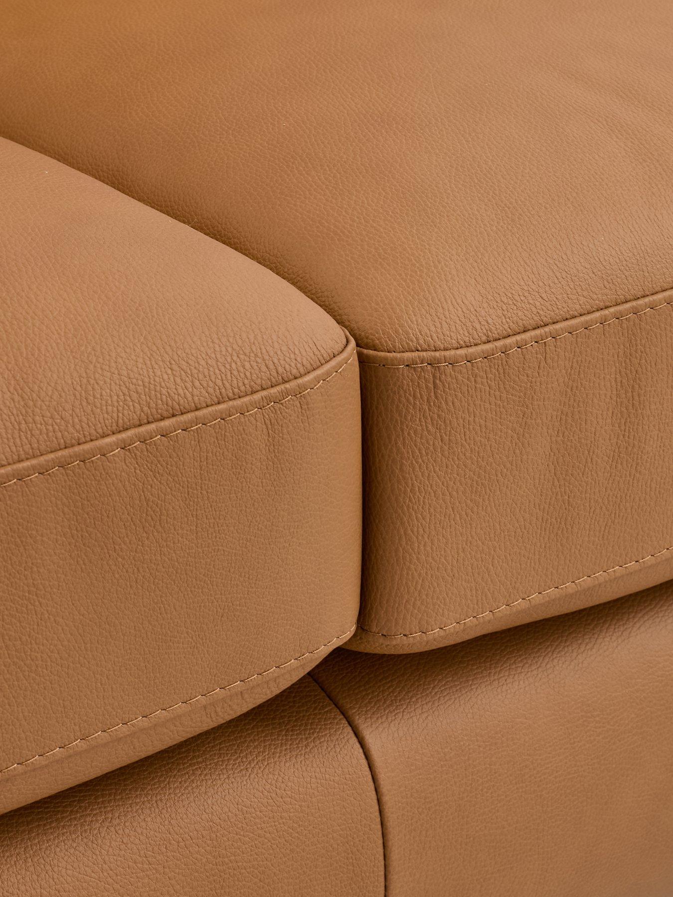 Image 6 of 7 of The Very Collection Chiswick 3 + 2 Seater Leather Sofa Set