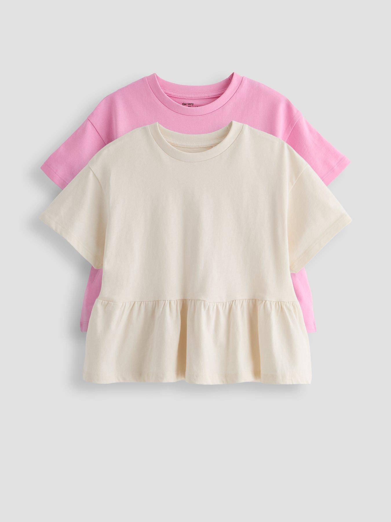 The Very Collection Girls 2 Pack Peplum Tshirt