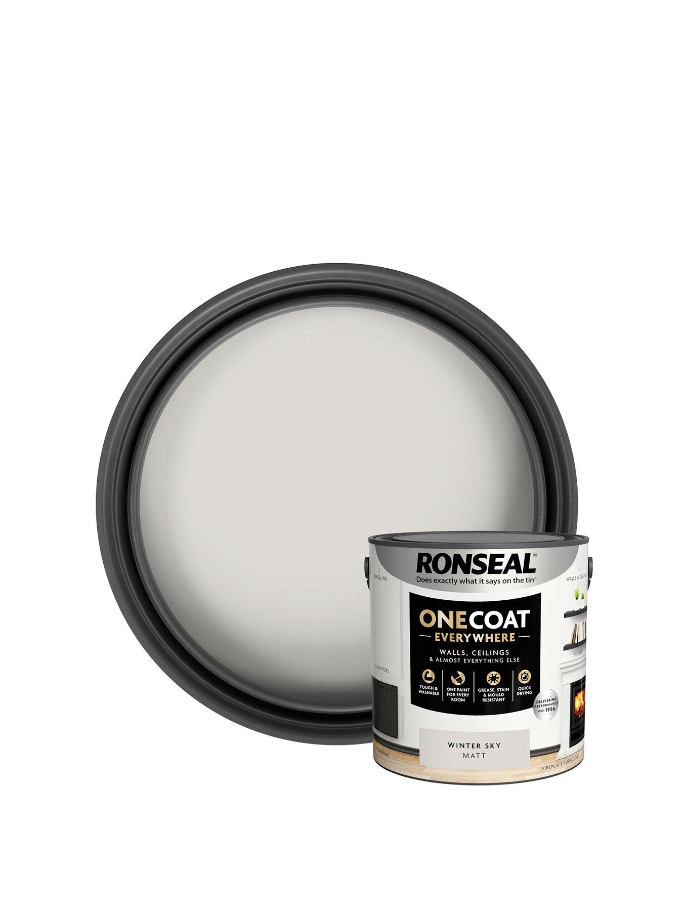 Image 1 of 6 of Ronseal One Coat Everywhere Interior Winter Sky Matt 2.5 Litre