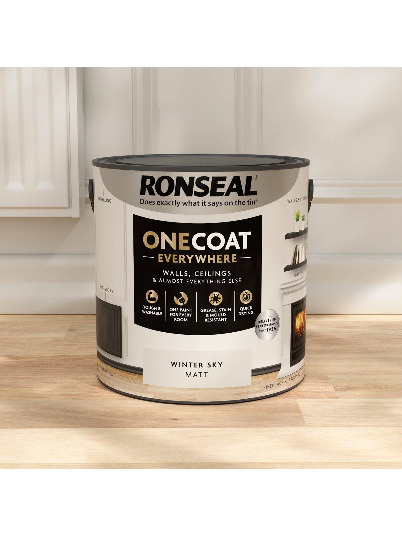 Image 3 of 6 of Ronseal One Coat Everywhere Interior Winter Sky Matt 2.5 Litre