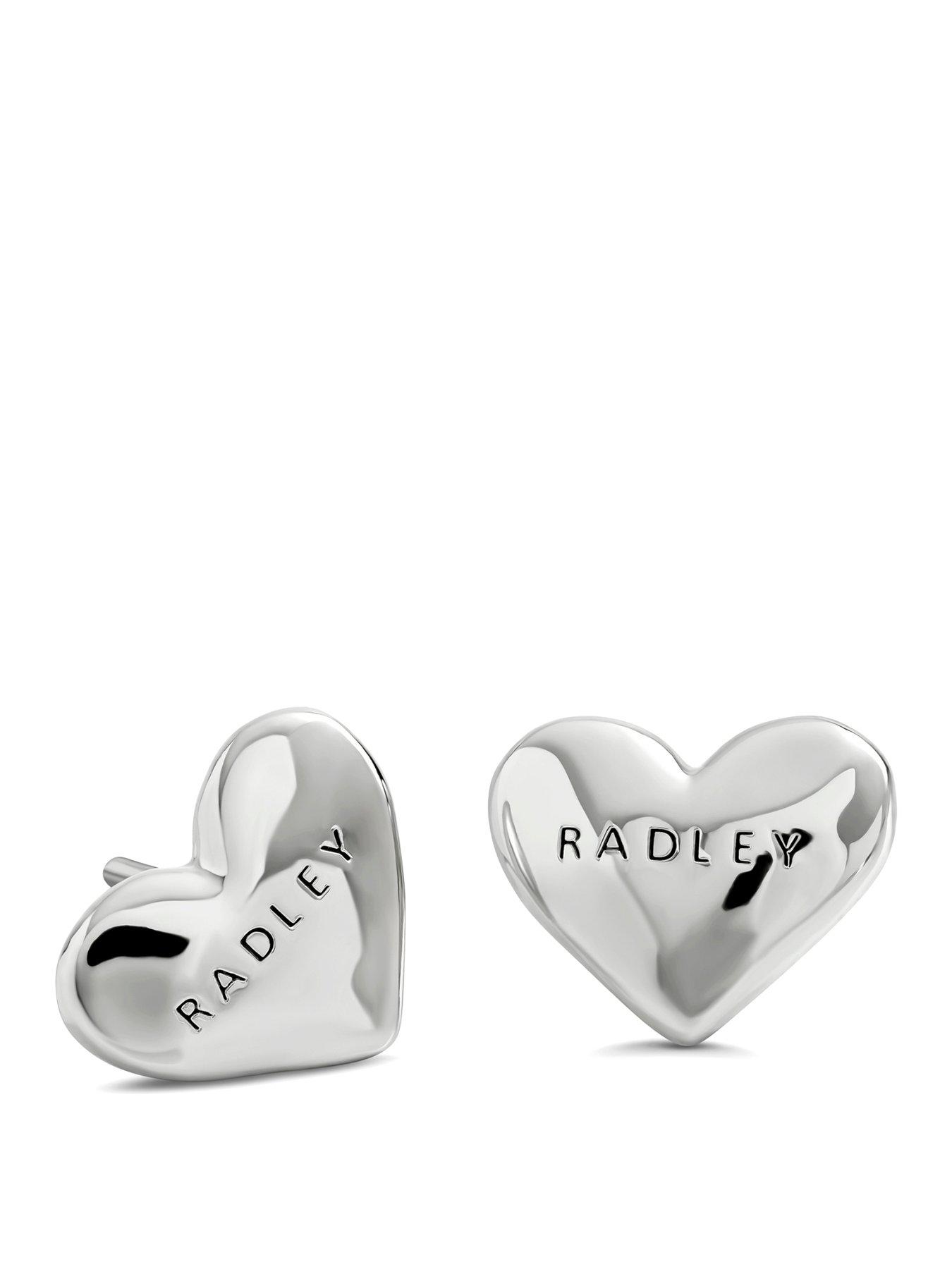 radley-radley-silver-plated-hammered-heart-earrings