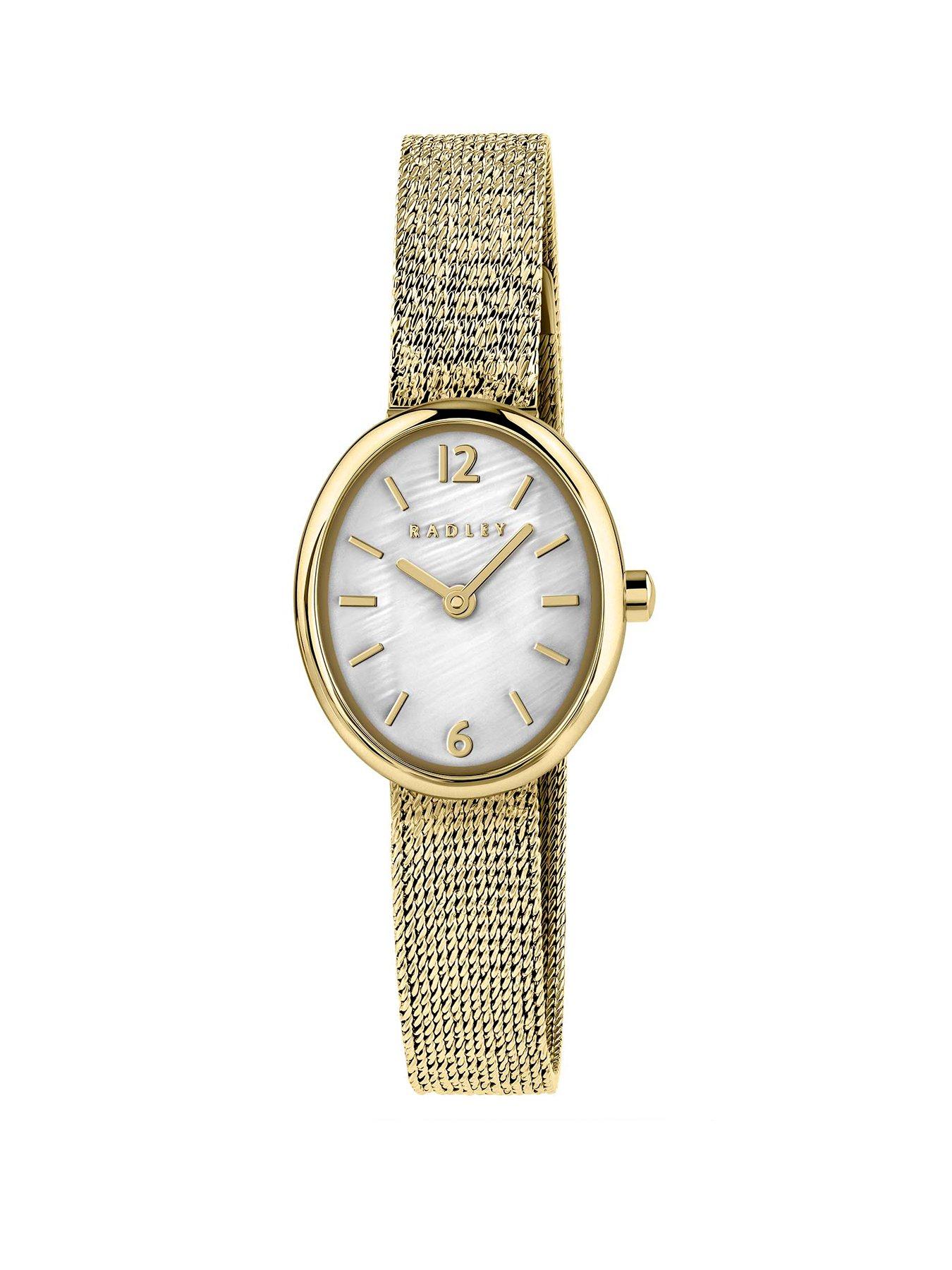 Radley Radley Ladies Oval Gold Nugget Mesh Watch