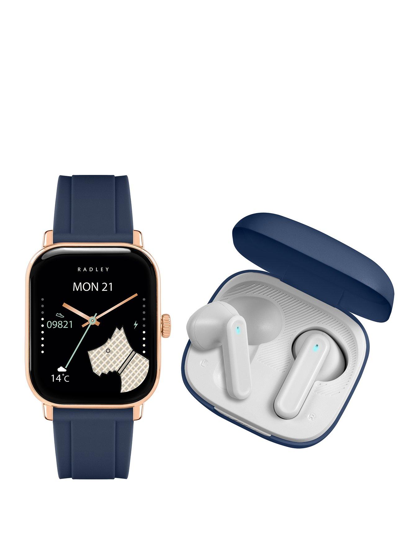 Image 1 of 7 of Radley Series 56 Ink Silicone Strap Smartwatch &amp; Tws Set - TFT/Calling
