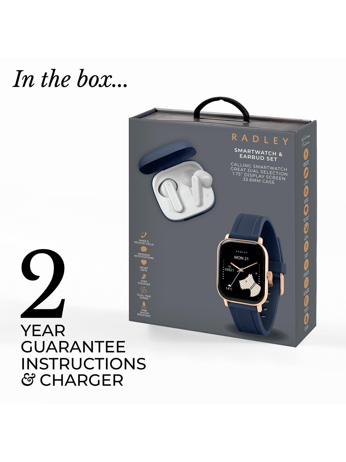 Image 6 of 7 of Radley Series 56 Ink Silicone Strap Smartwatch &amp; Tws Set - TFT/Calling