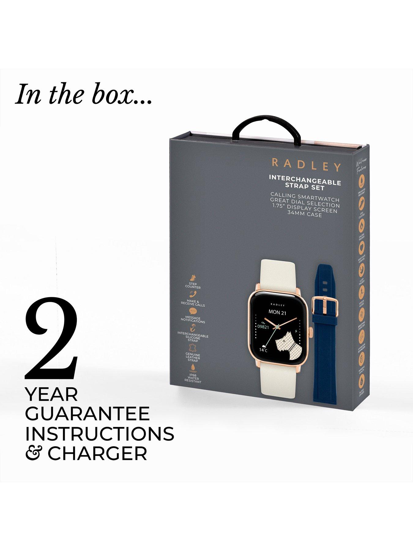 Image 5 of 6 of Radley Series 56 Salt Leather Strap And Ink Silicone Strap Smartwatch - TFT/Calling