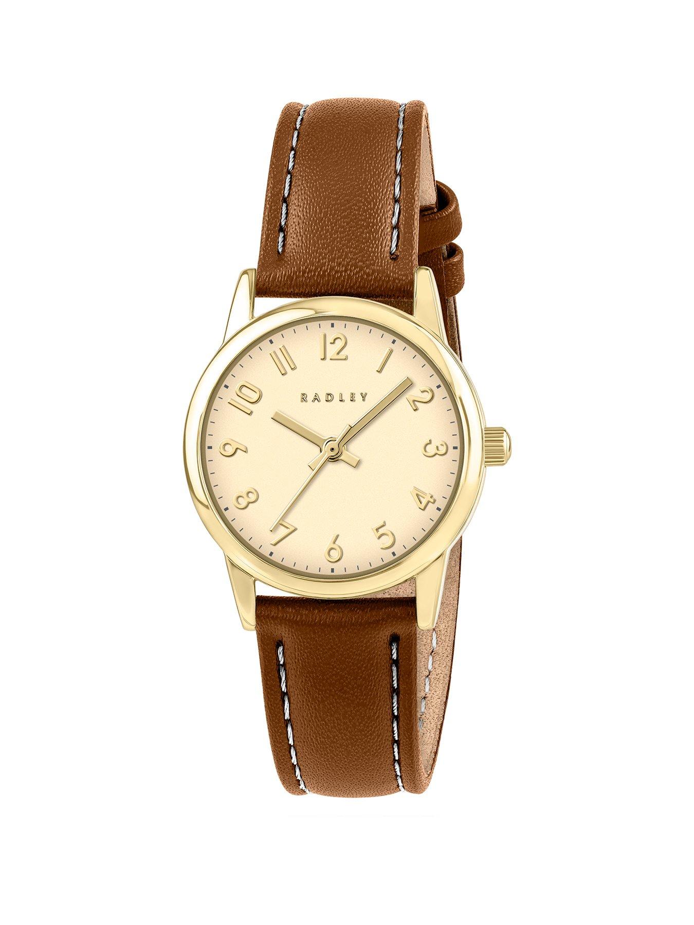 Radley Radley Ladies Mini Full Number Cognac Leather Strap Watch