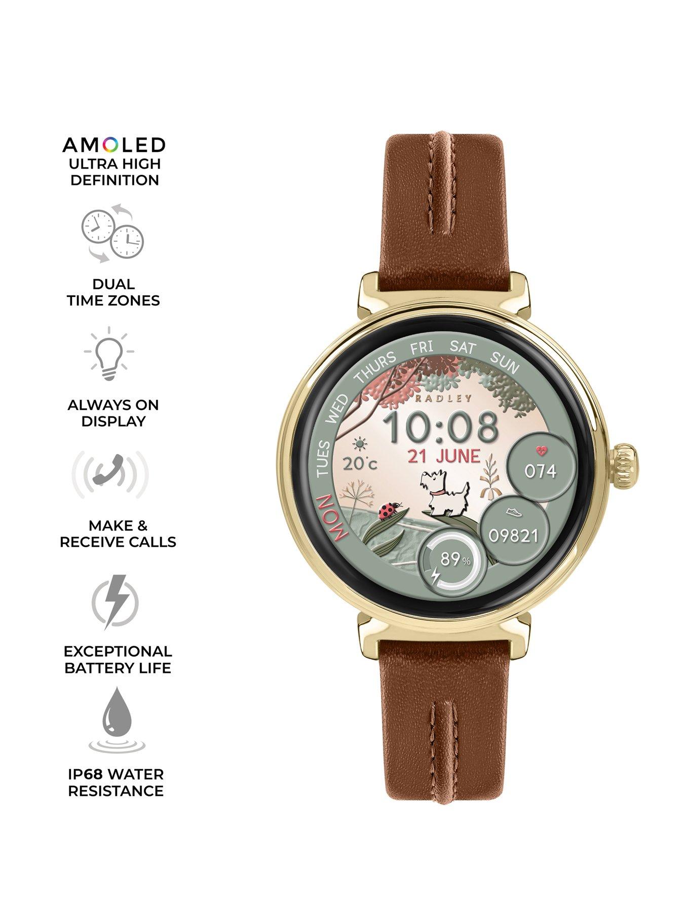 radley-series-48-cognac-leather-strap-t-bar-amoled-smartwatch-amoledcallingstillFront