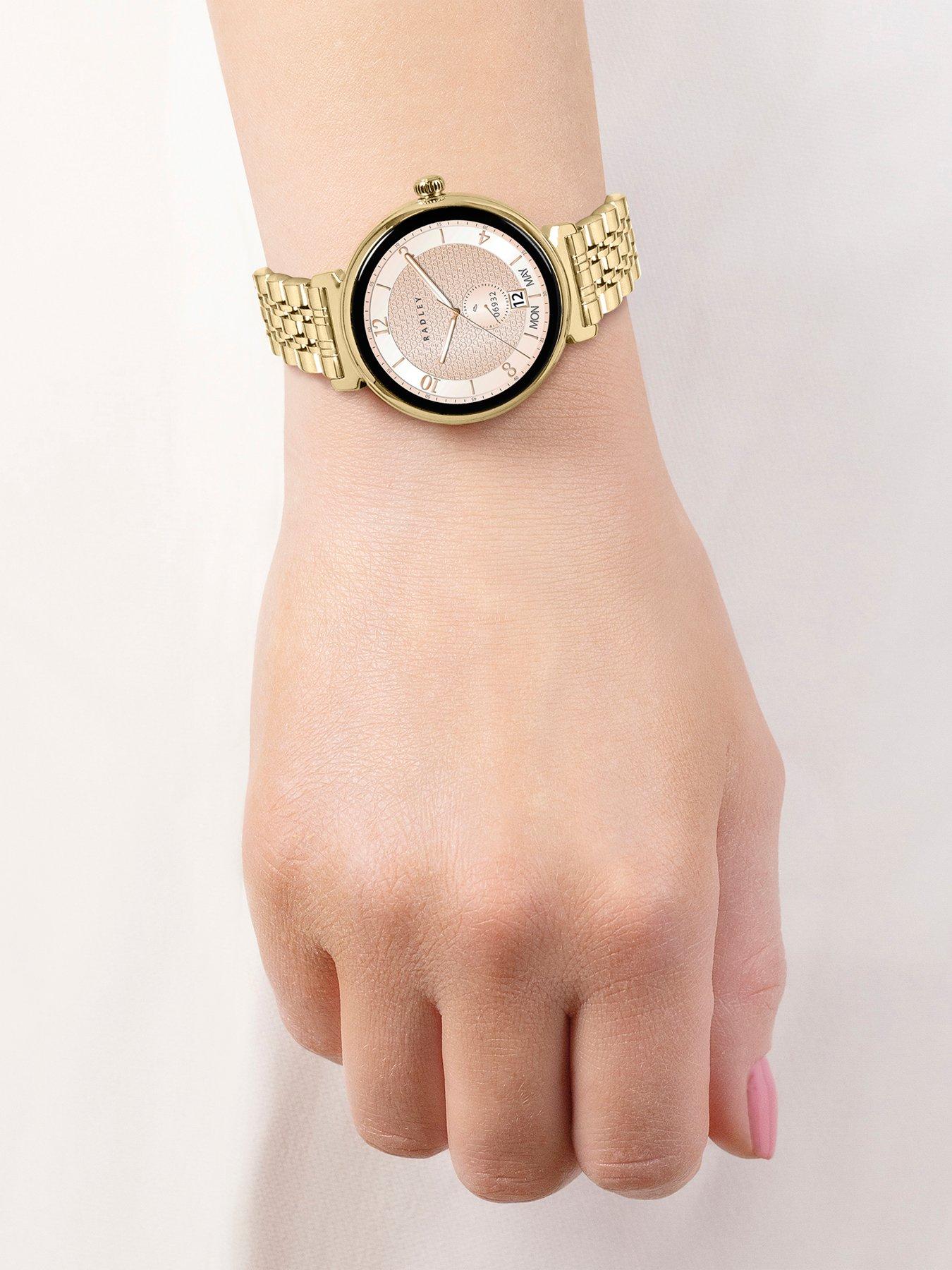 Image 3 of 7 of Radley Series 48 Pale Gold T-Bar Amoled Smartwatch - Amoled/Calling