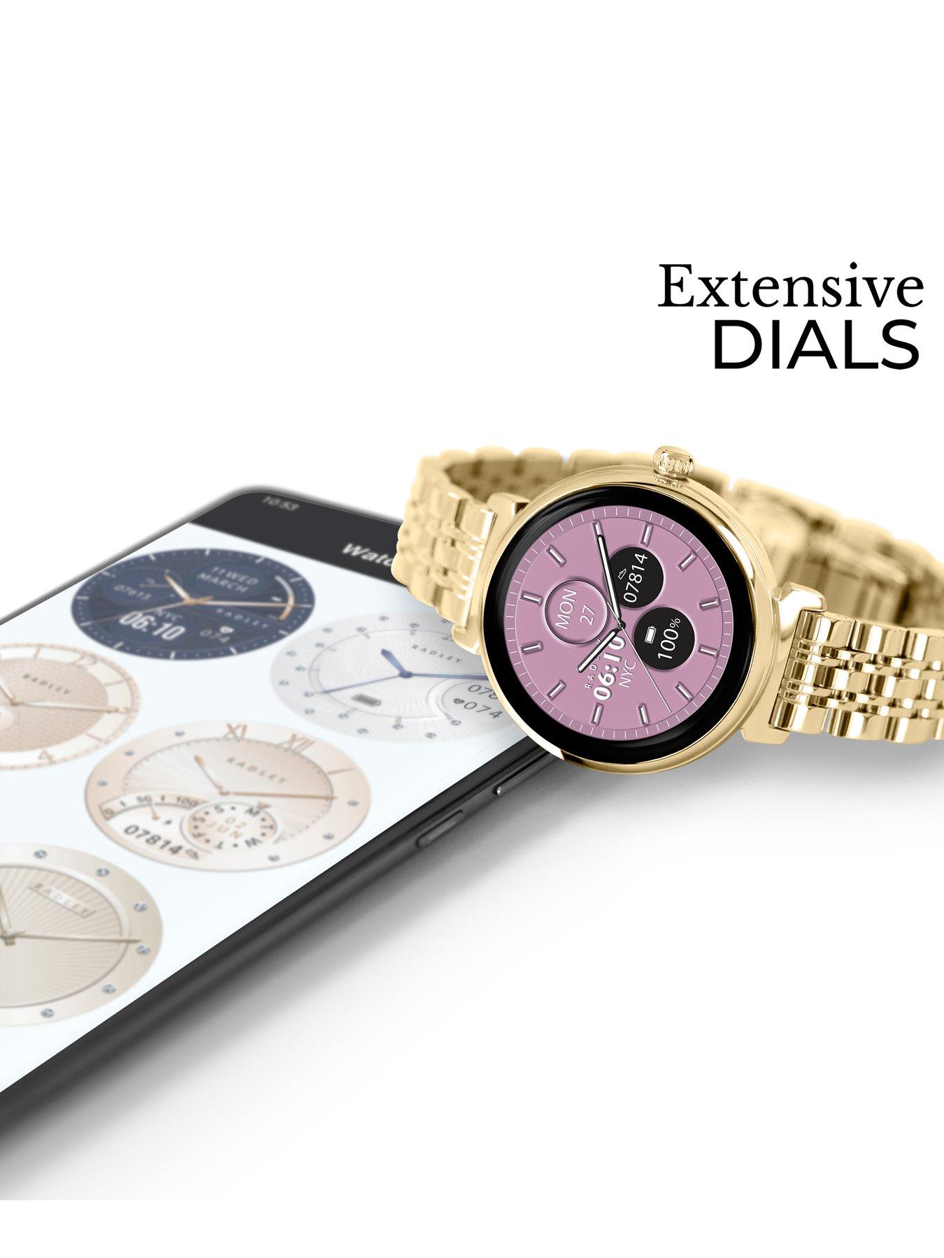 Image 4 of 7 of Radley Series 48 Pale Gold T-Bar Amoled Smartwatch - Amoled/Calling
