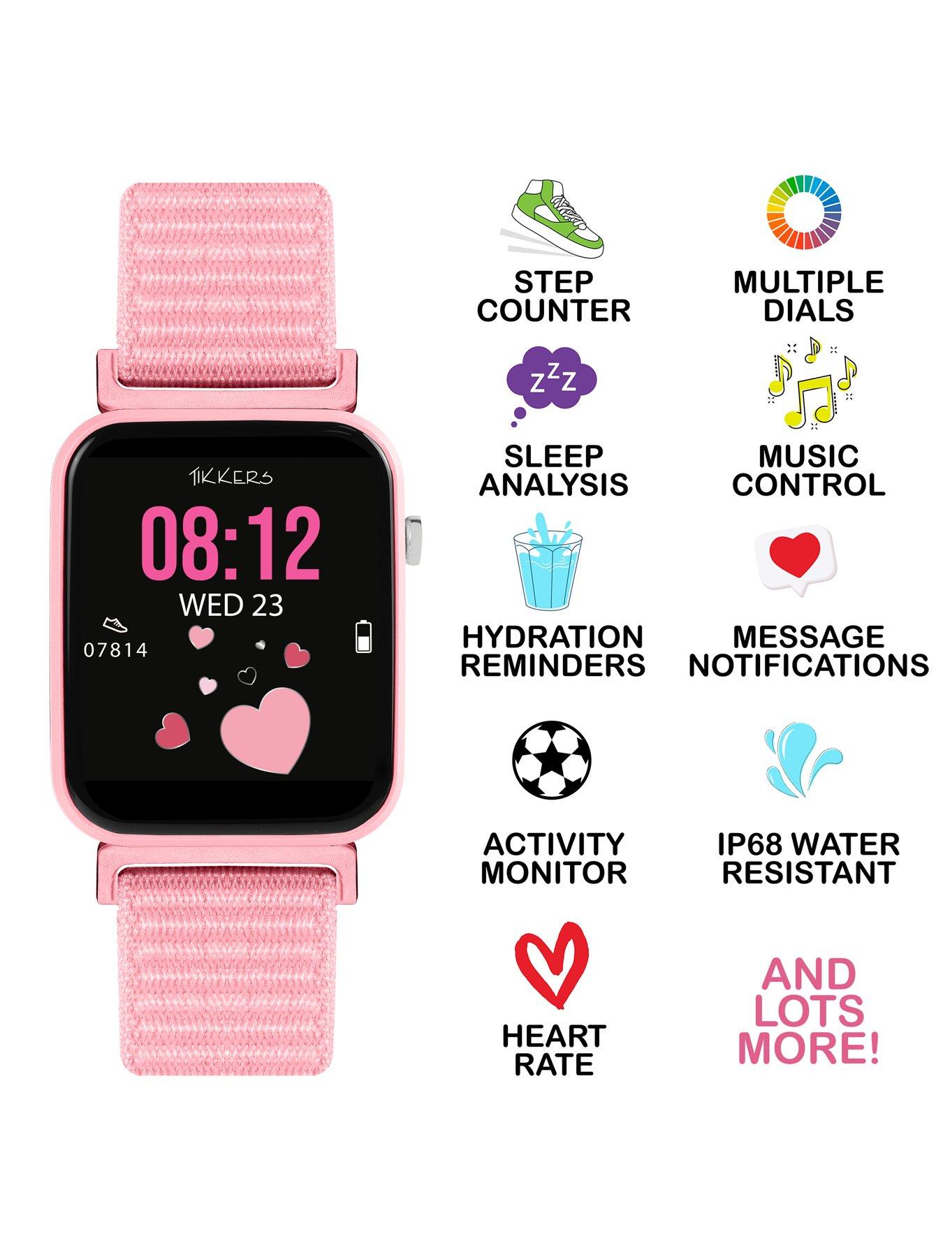 tikkers-pink-riptape-strap-watch-and-over-ear-headphone-setstillFront