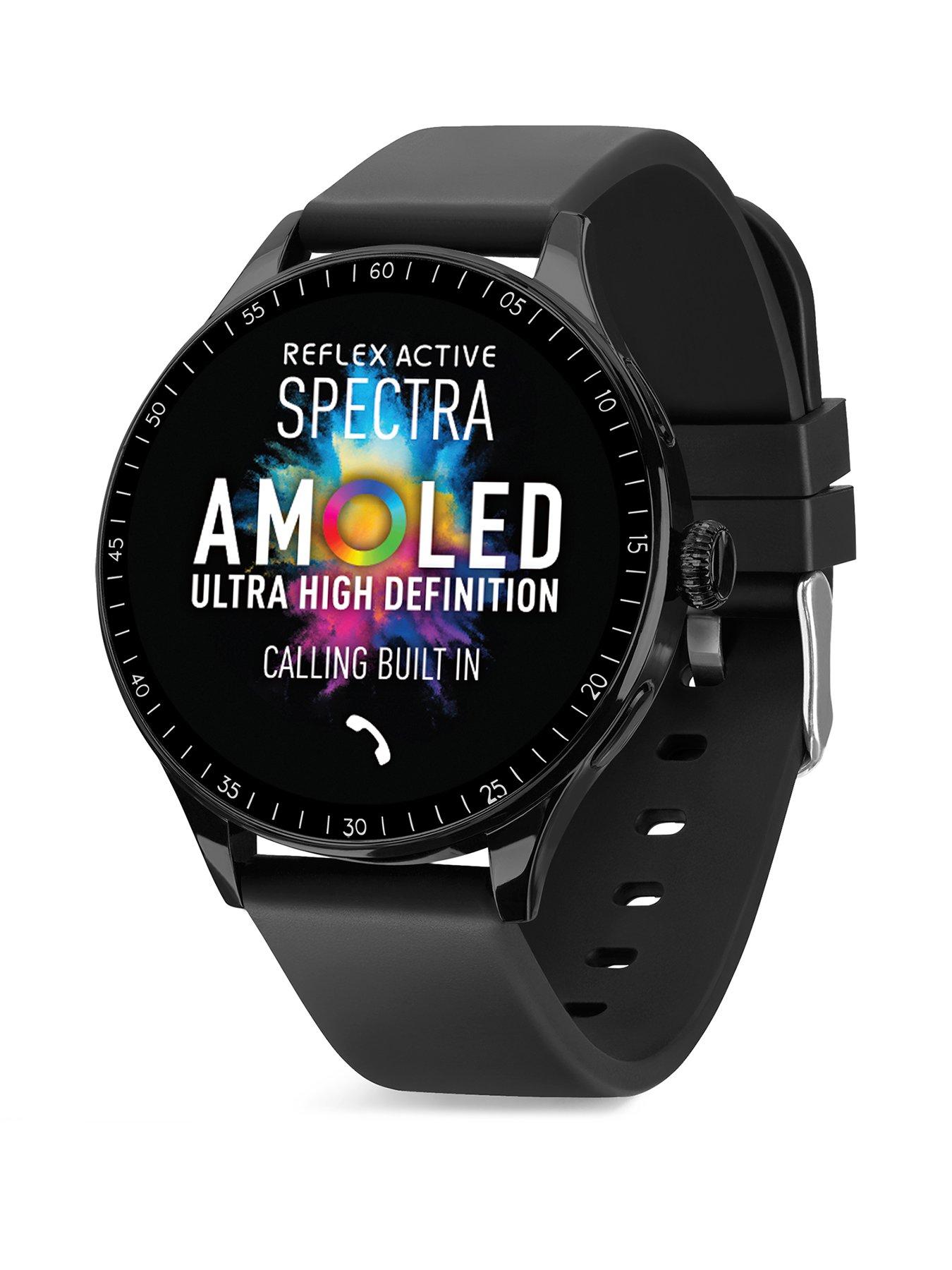 Reflex Active Reflex Active Spectra AMOLED Calling Smart Black Strap Watch