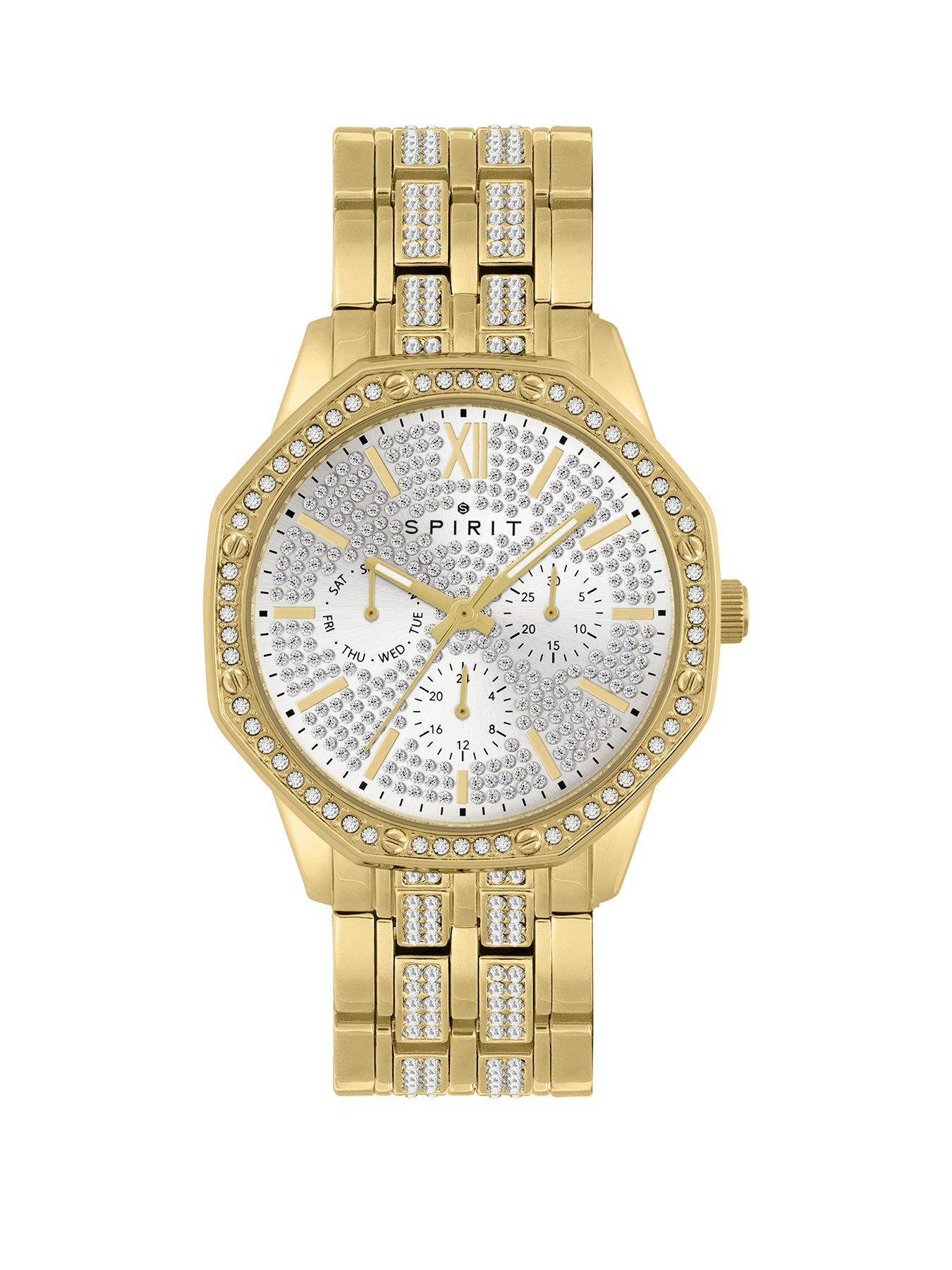 Spirit Gents Gold Plated Sport Bracelet Watch