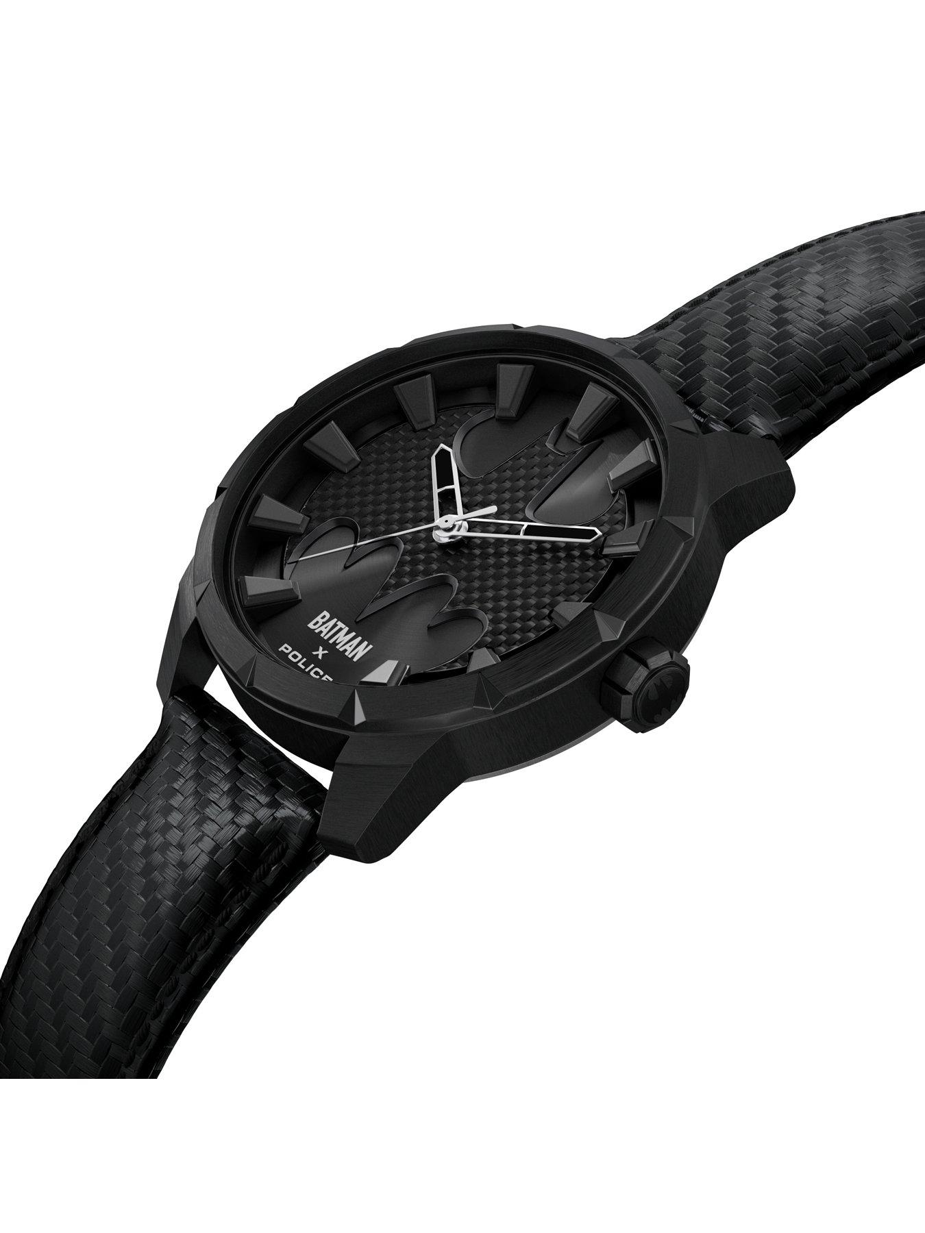 Image 2 of 3 of Police Gents Batman Black Carbon Fiber Strap Watch