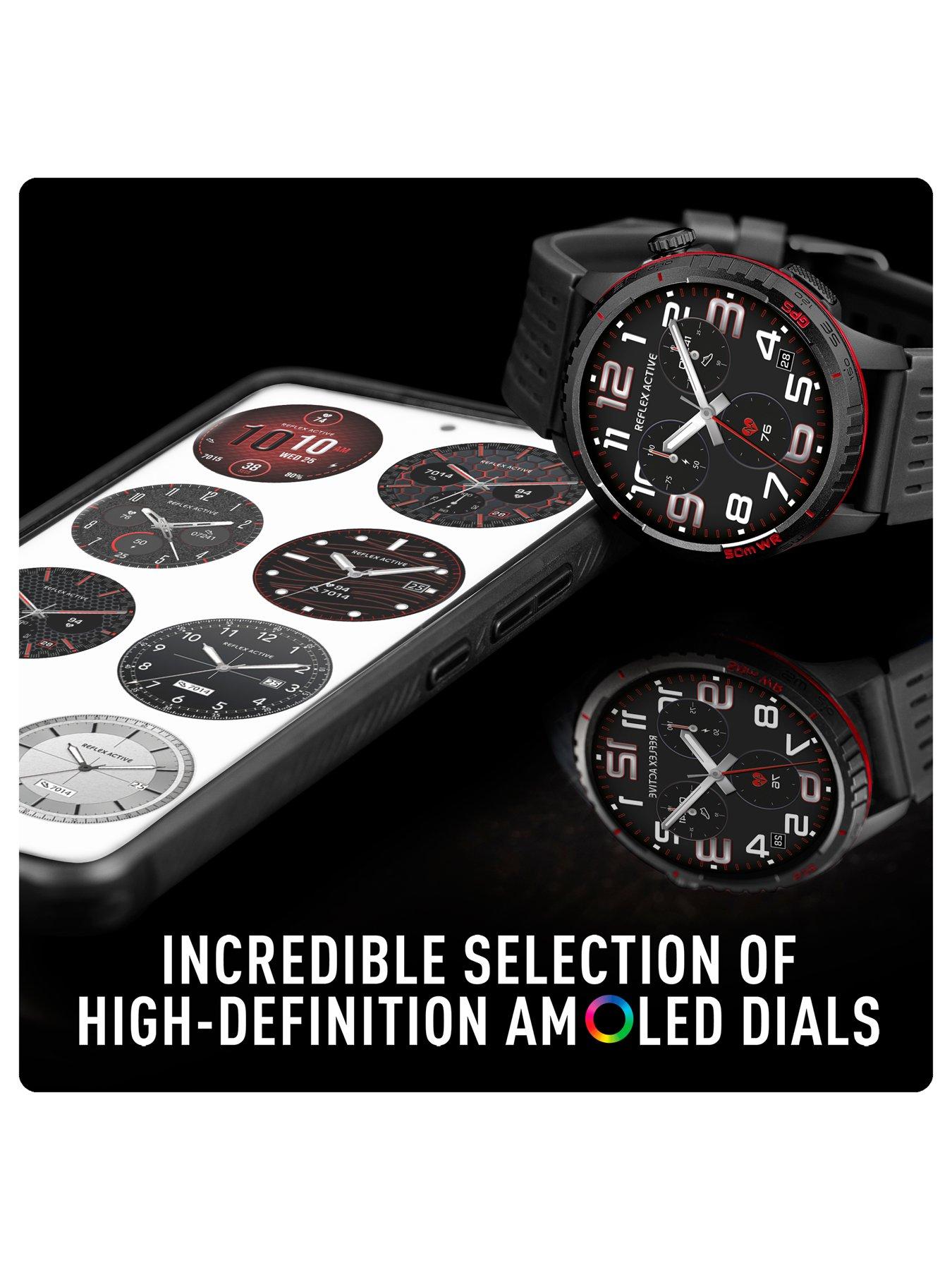 Image 4 of 6 of Reflex Active Reflex Active SeaVenture 50m Swim-Safe AMOLED GPS Black Strap Smart Watch