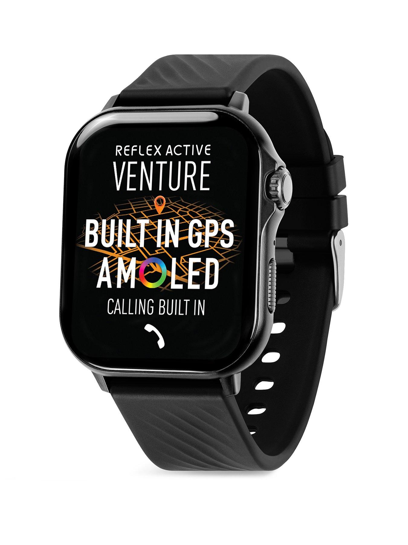 Reflex Active Reflex Active Venture AMOLED GPS Calling Black Strap Smart Watch
