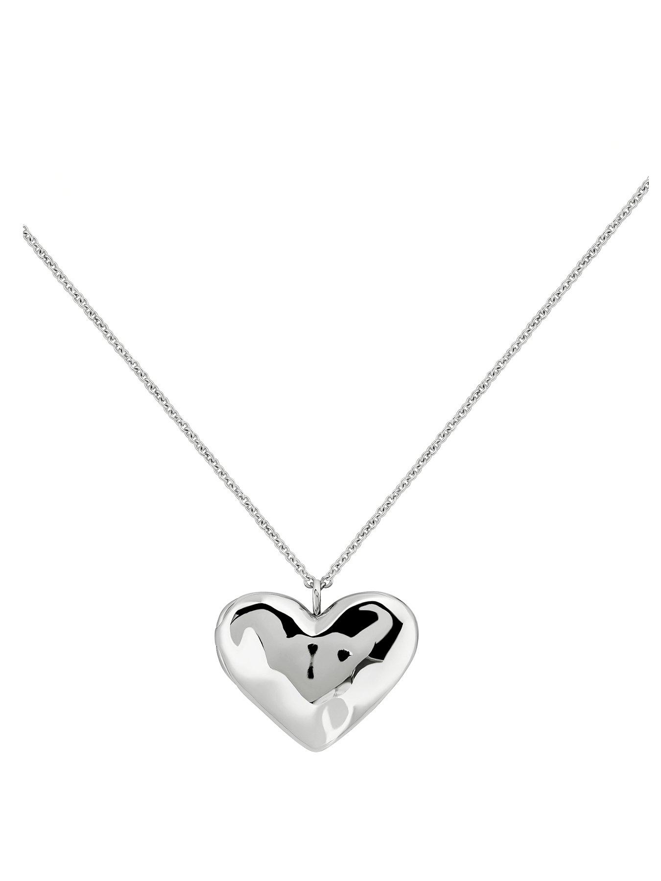 radley-radley-silver-plated-hammered-heart-necklace