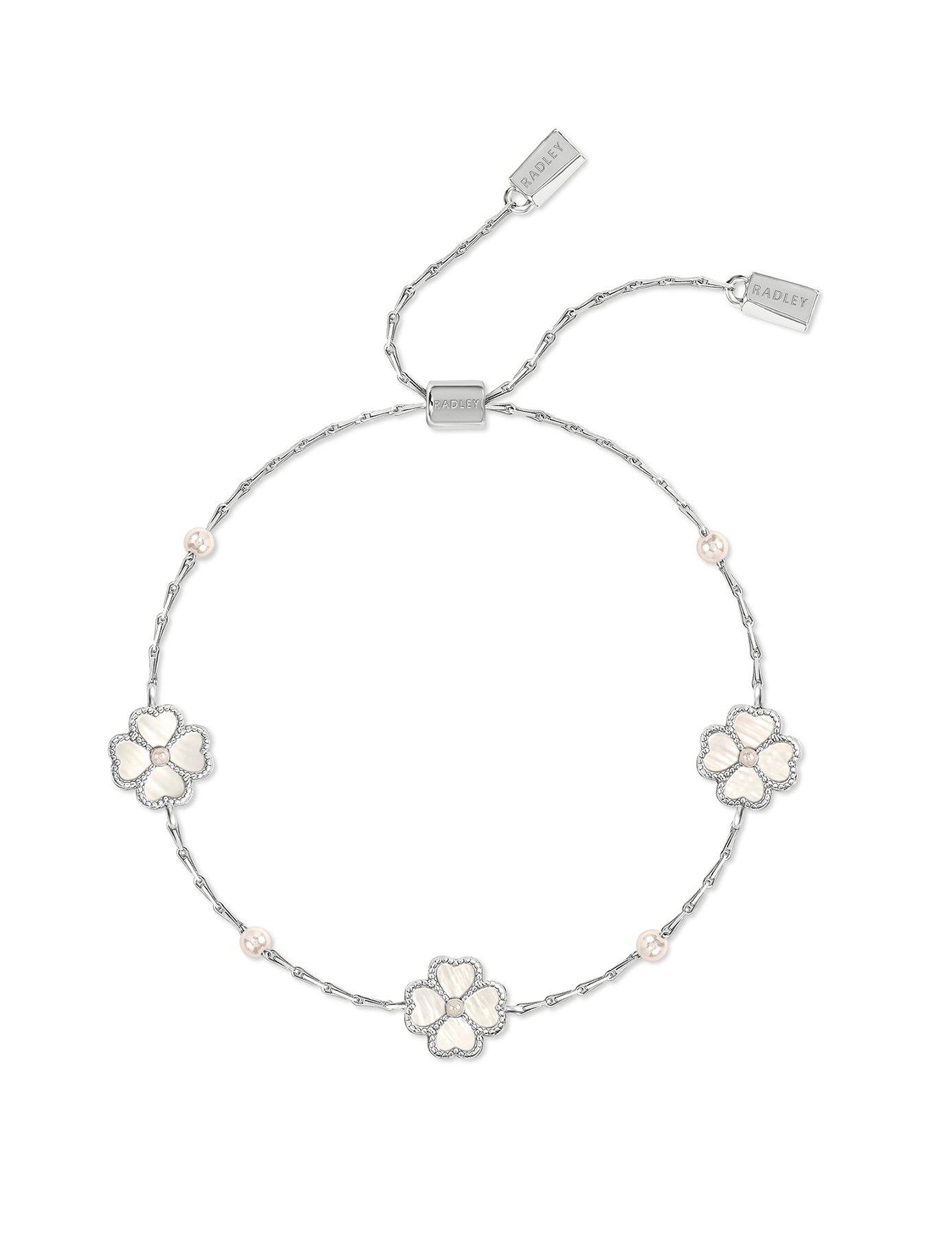 Radley Radley S MOP Heart Flower Friendship Bracelet