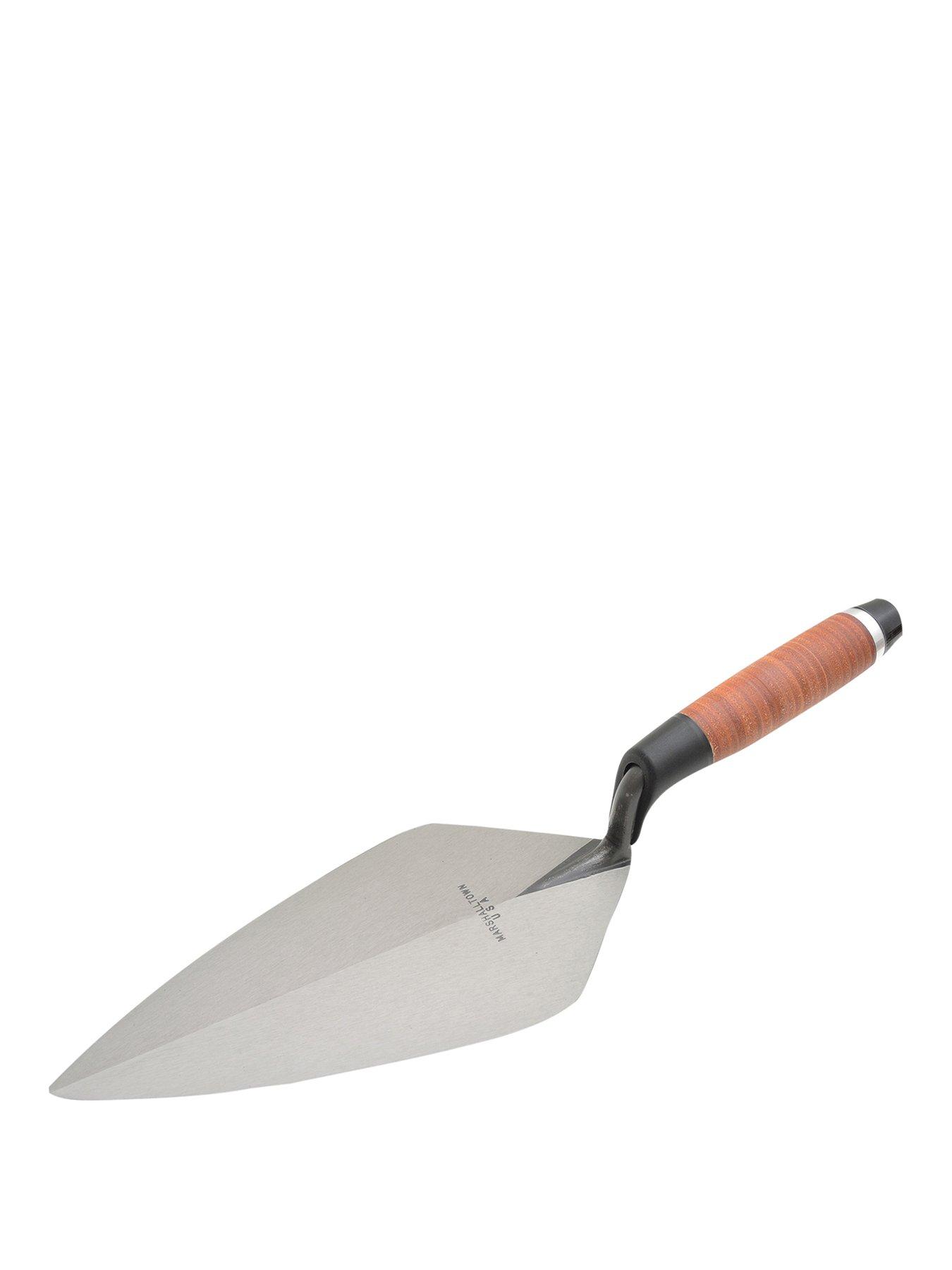 Marshaltown 34L Wide London Pattern Brick Trowel Leather Handle 11in