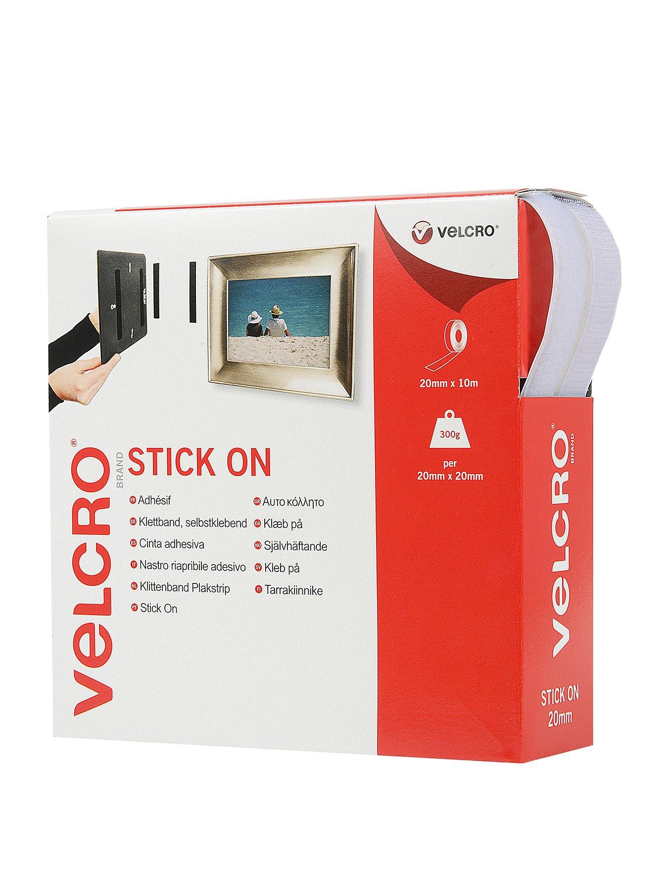 Velcro VELCRO Brand Stick On Tape 20mm x 10m White