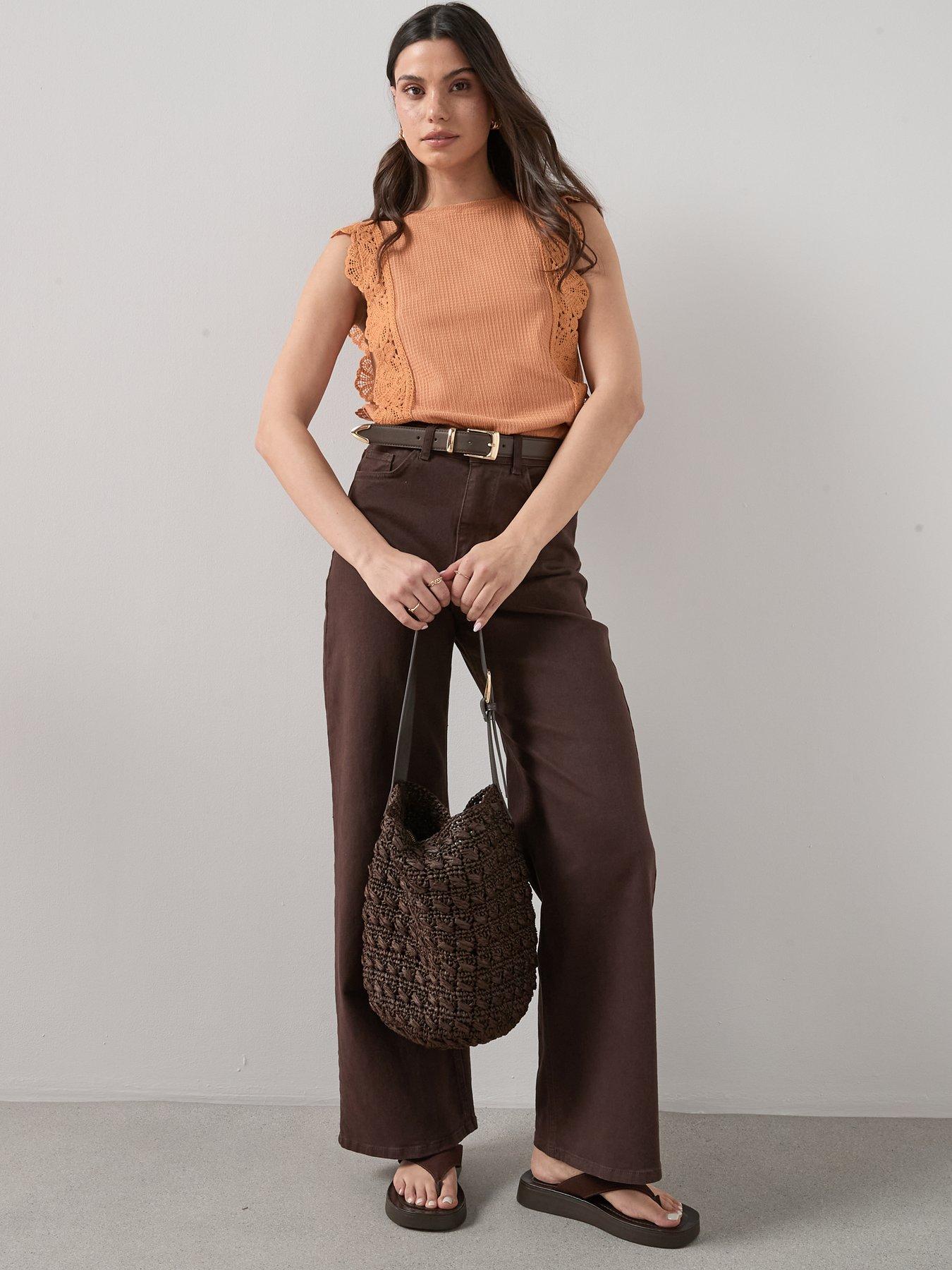 the-very-collection-crochet-trim-sleeveless-top-orangeback
