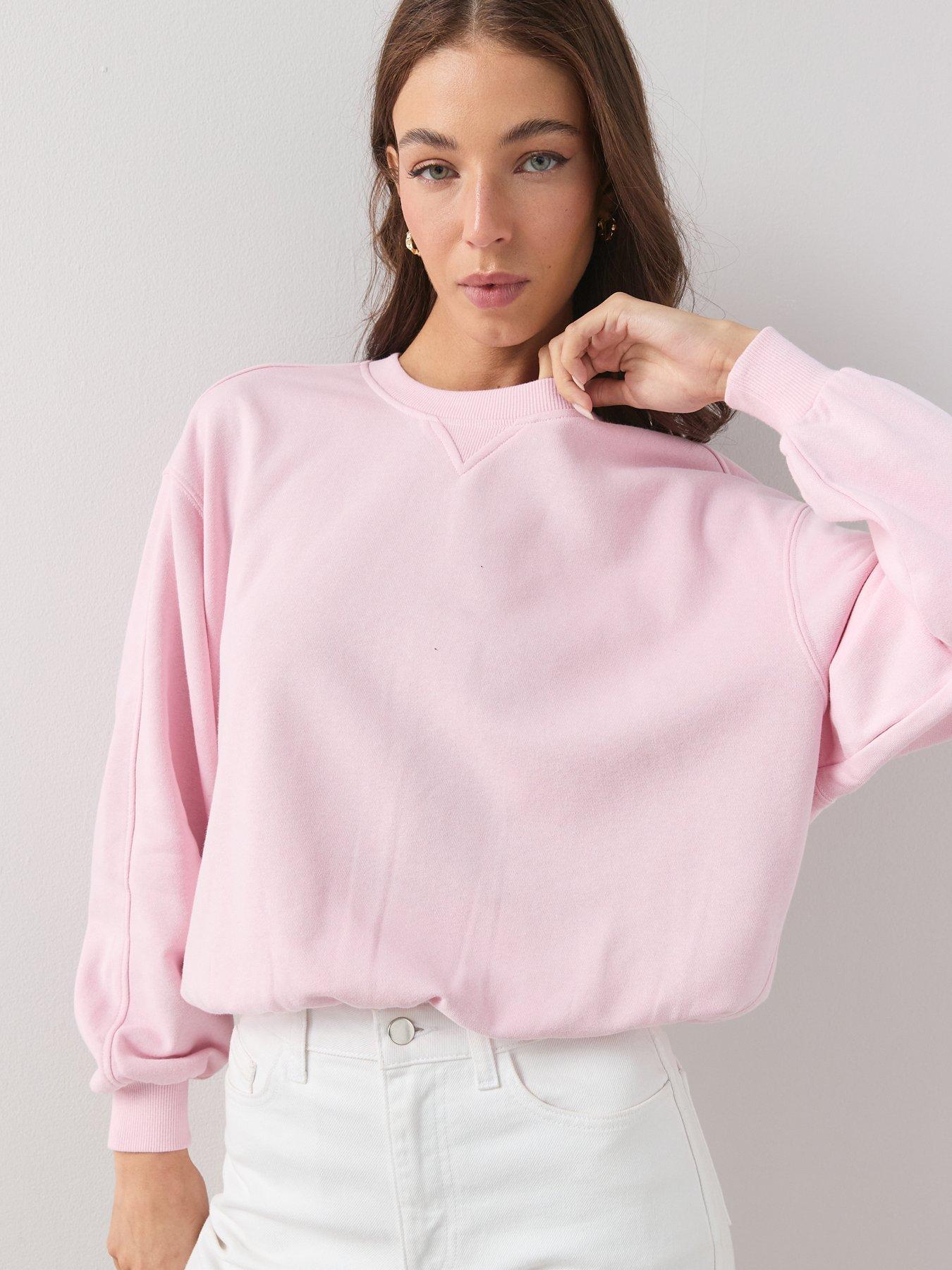 the-very-collection-crew-neck-sweatshirt-pinkdetail