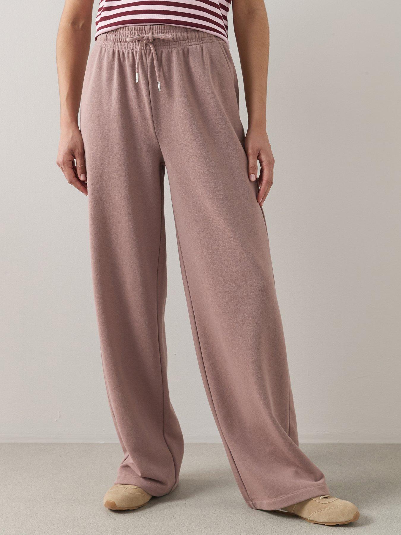 Image 1 of 7 of The Very Collection Wide Leg Relaxed Joggers - Taupe