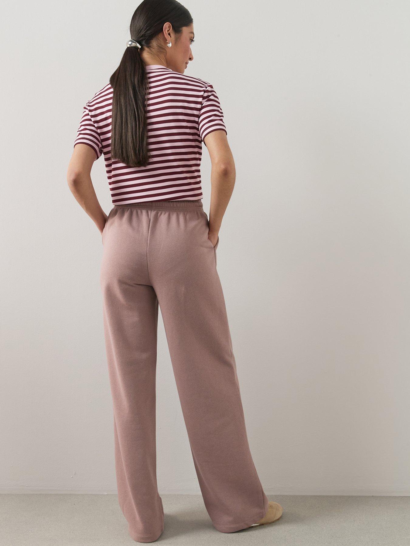 Image 2 of 7 of The Very Collection Wide Leg Relaxed Joggers - Taupe