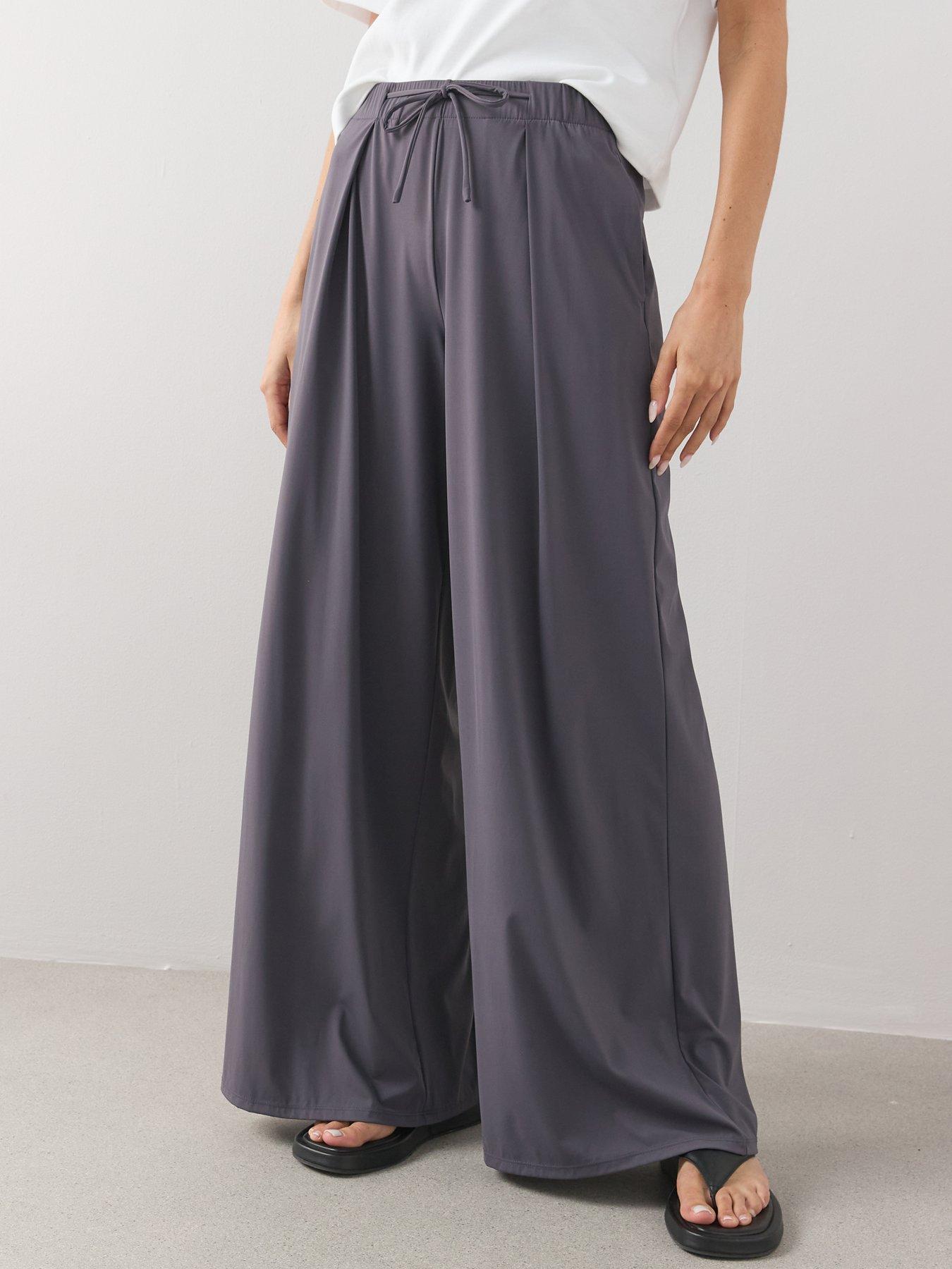 Image 3 of 6 of The Very Collection Tie Front Wide Leg Trouser