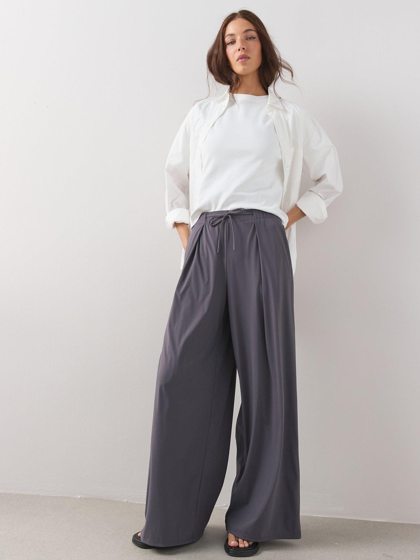 Image 4 of 6 of The Very Collection Tie Front Wide Leg Trouser