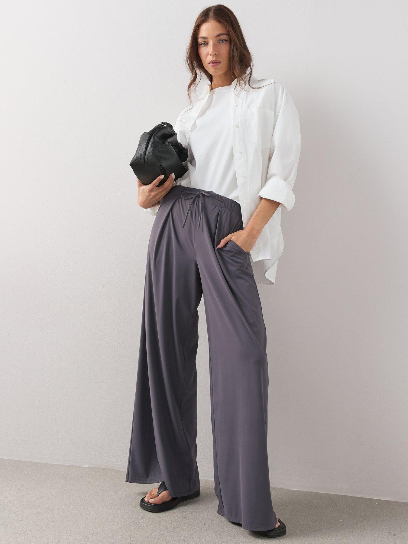 Image 5 of 6 of The Very Collection Tie Front Wide Leg Trouser