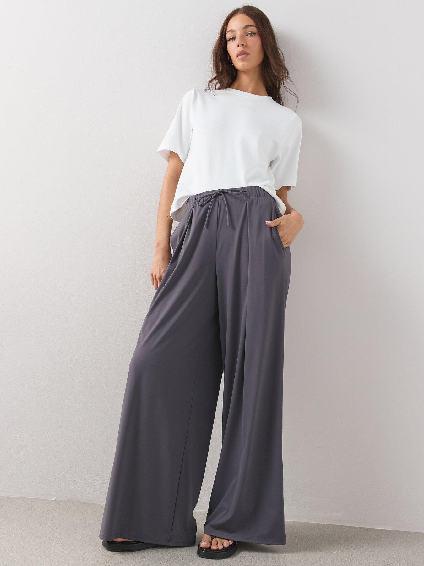 Image 6 of 6 of The Very Collection Tie Front Wide Leg Trouser