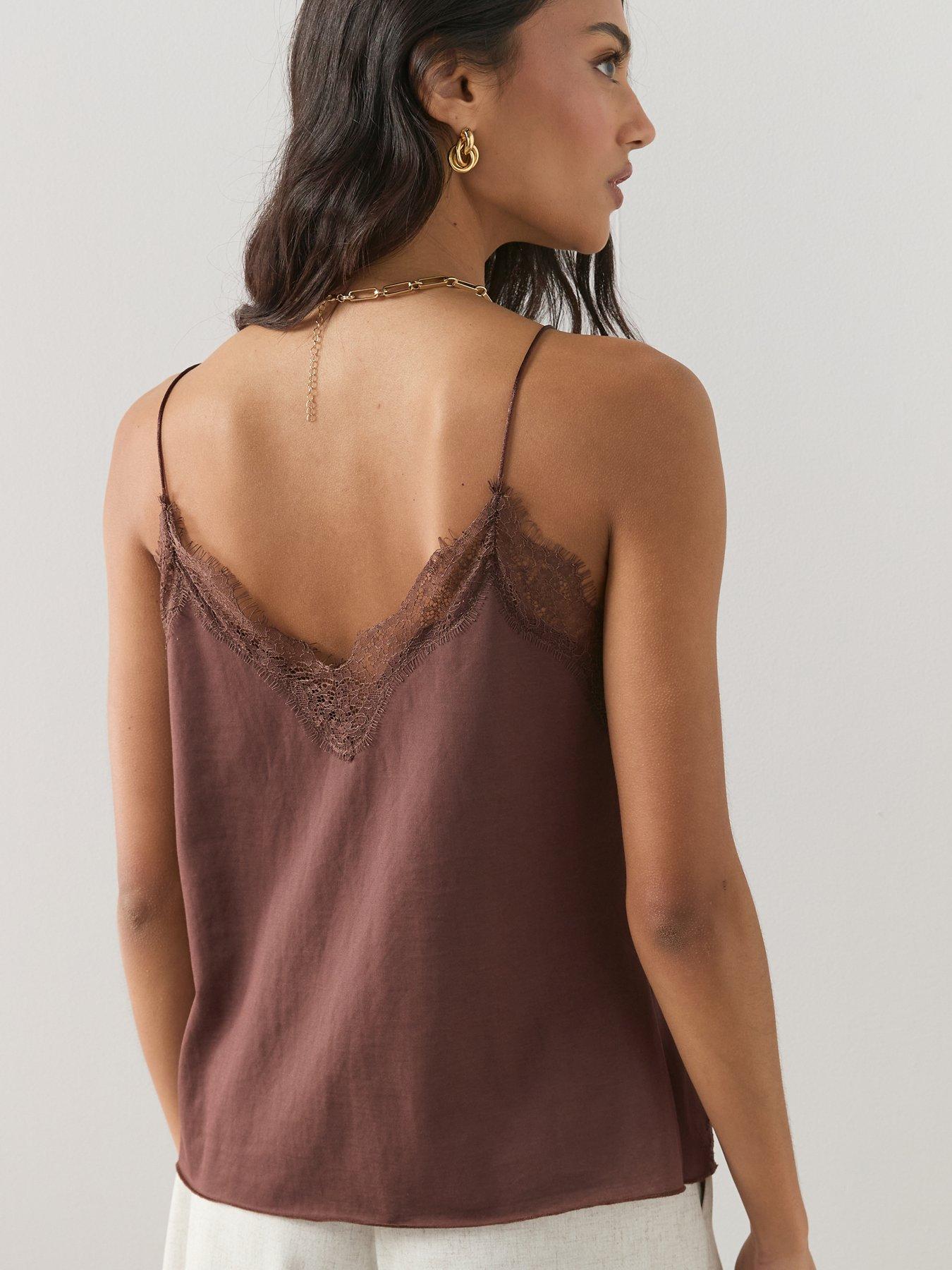 the-very-collection-delicate-lace-trim-cami-brownstillFront